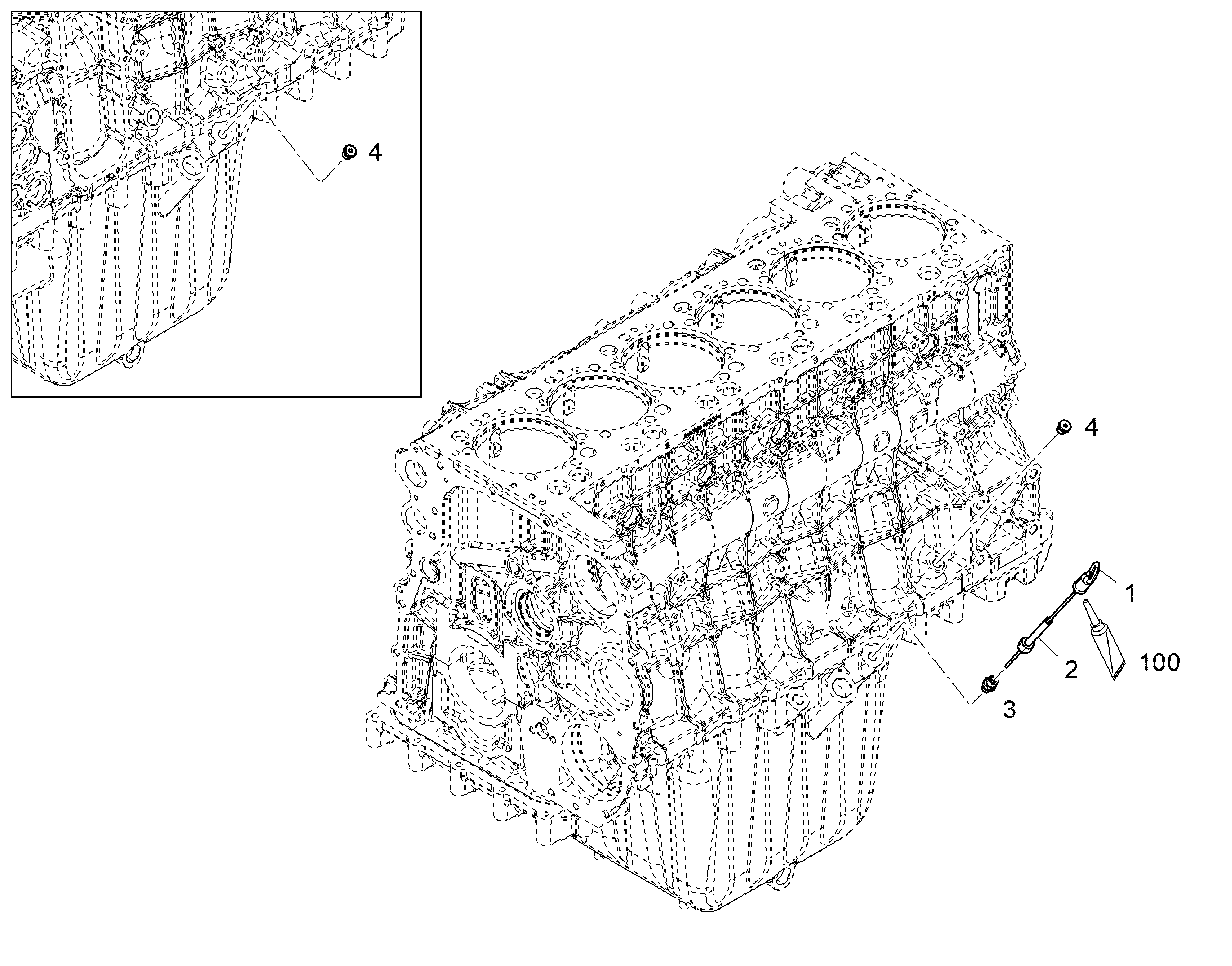 ЩУП ОПР.УР-НЯ МАСЛА С КОЛЬЦОМ 12847768 LIEBHERR