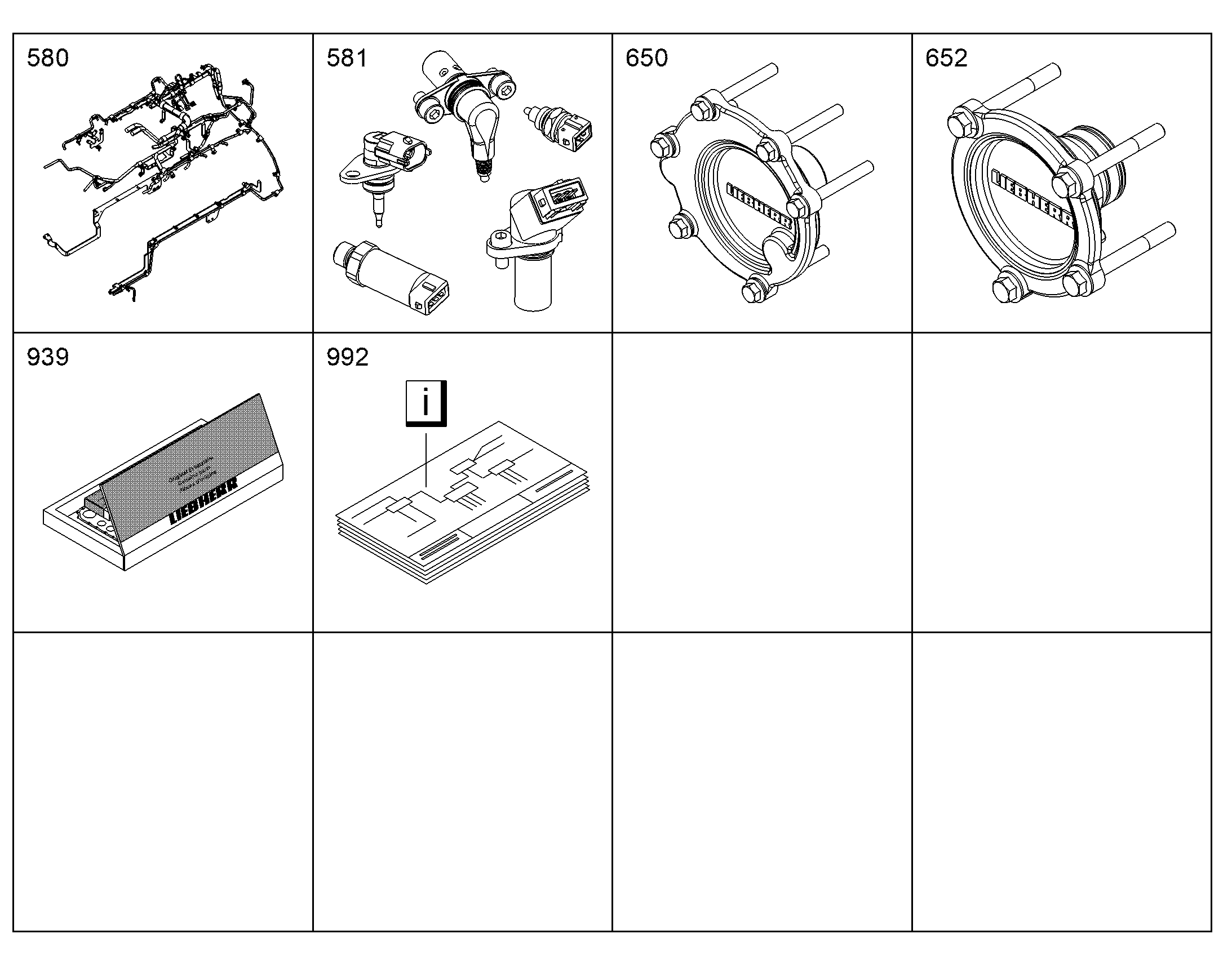 ЭЛЕКТРИКА ДВИГАТЕЛЯ D9508 A7 12844235 LIEBHERR