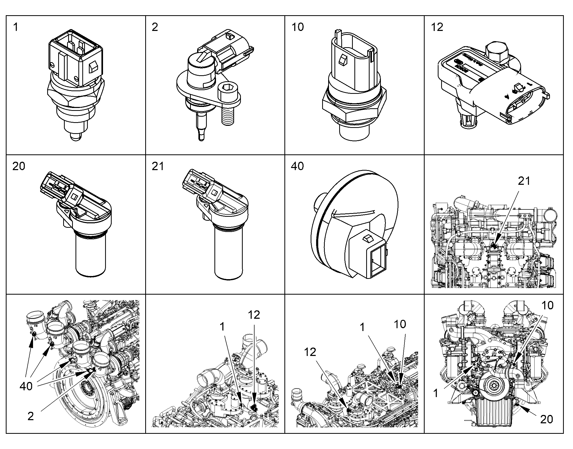 ПЕРЕКЛЮЧАТЕЛЬ ТЕХОБСЛУЖИВАНИЯ 0,05bar 11101017 LIEBHERR
