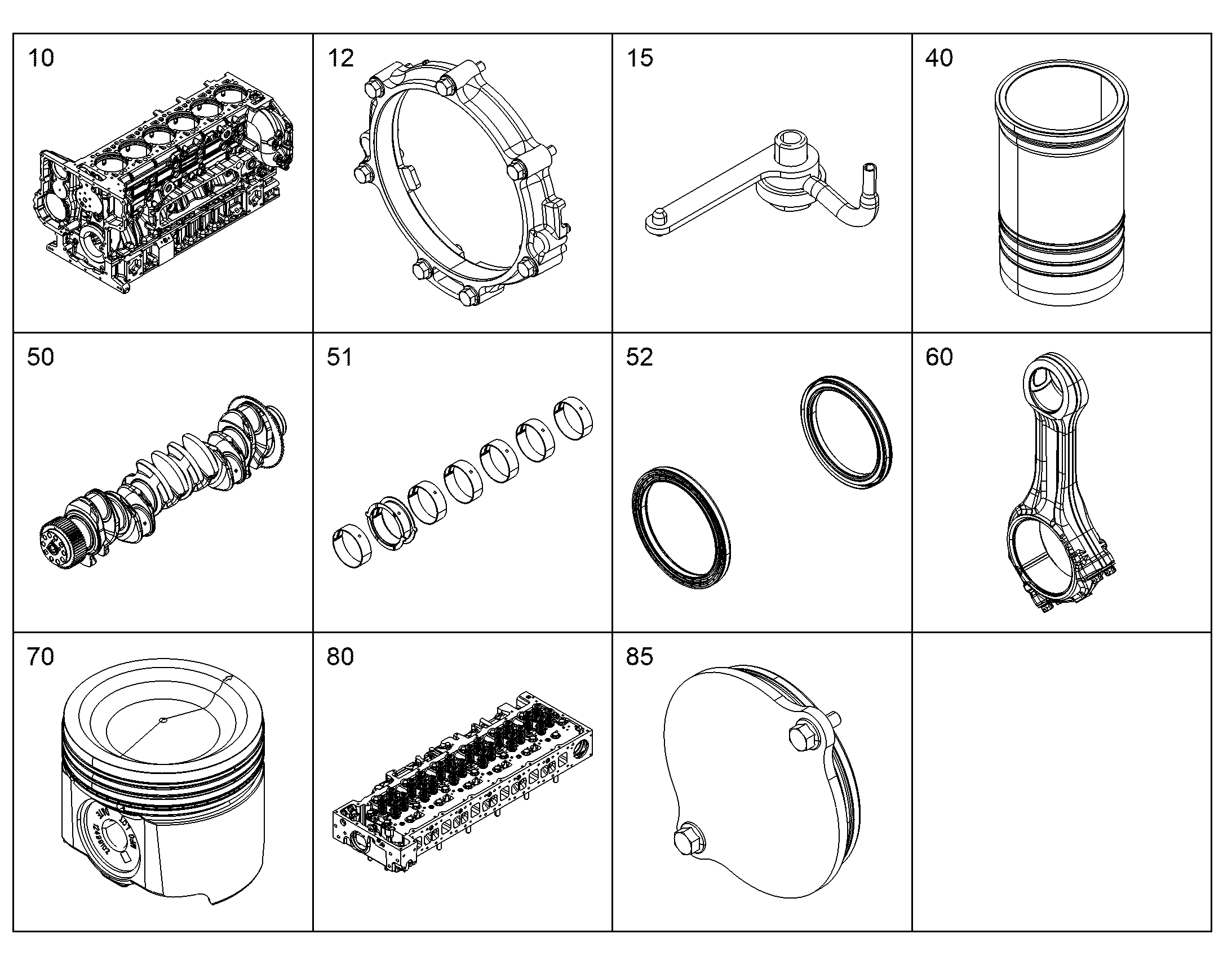 КОРЕННОЙ ПОДШИПНИК НАБОР 12546265 LIEBHERR