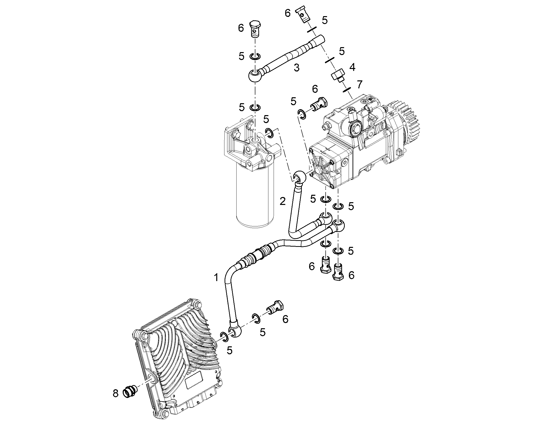 ШТУЦЕР ПЕРЕХОДНОЙ M14X1,5/M18X1,5 12426114 LIEBHERR
