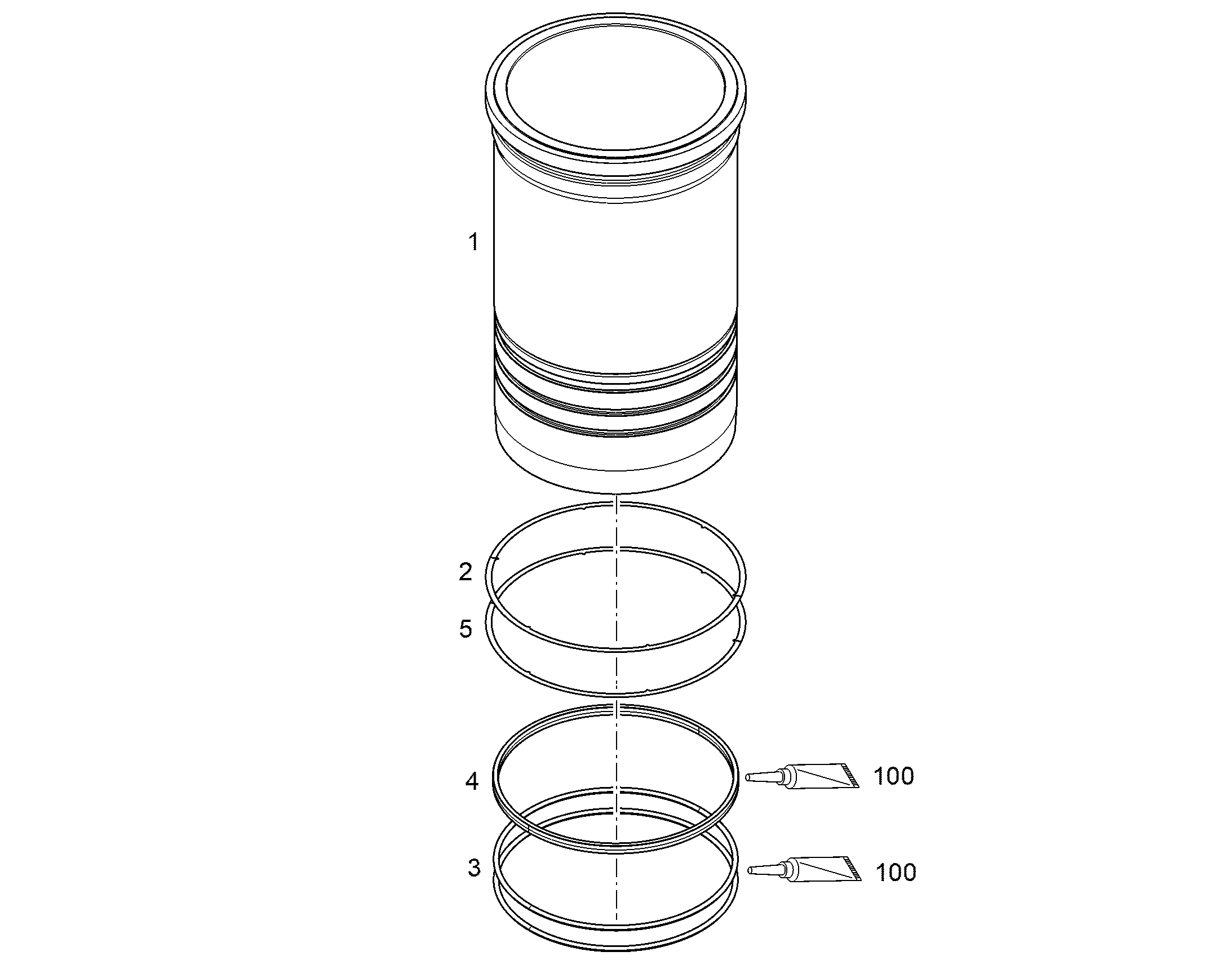ДИСК УПЛОТНИТЕЛЬНЫЙ FLACHDICHTRING 165X176,5X0,12 12495809 LIEBHERR