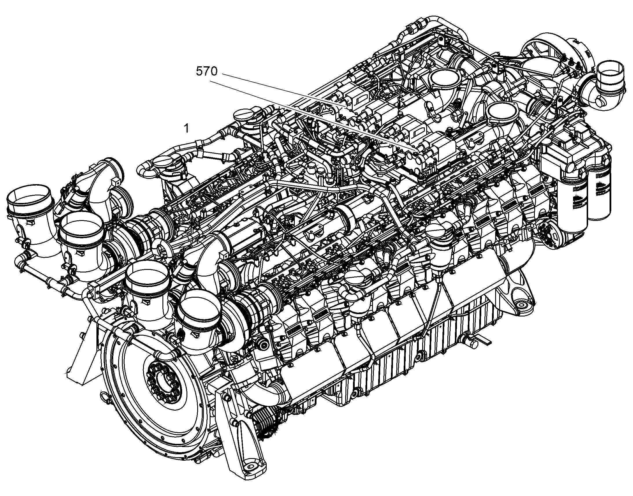 DIESEL ENGINE CONFIDENTIAL D9620 A7-00 1910 kW 12475586 LIEBHERR