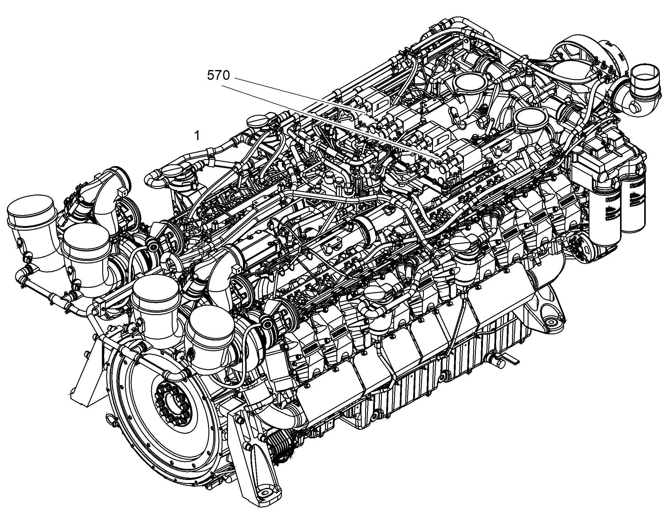 DIESEL ENGINE CONFIDENTIAL D9620 A7-00 1547 kW 11349506 LIEBHERR