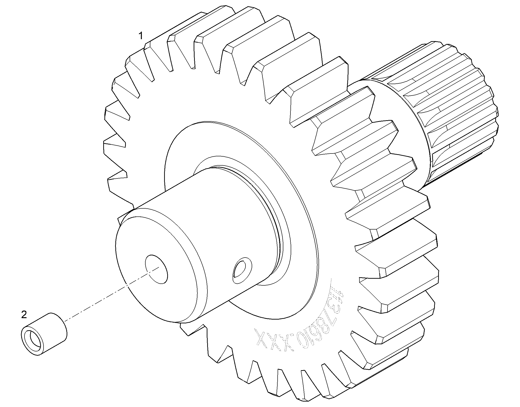 КОЛЕСО ЗУБЧАТОЕ M=2,8 Z=29 11378610 LIEBHERR