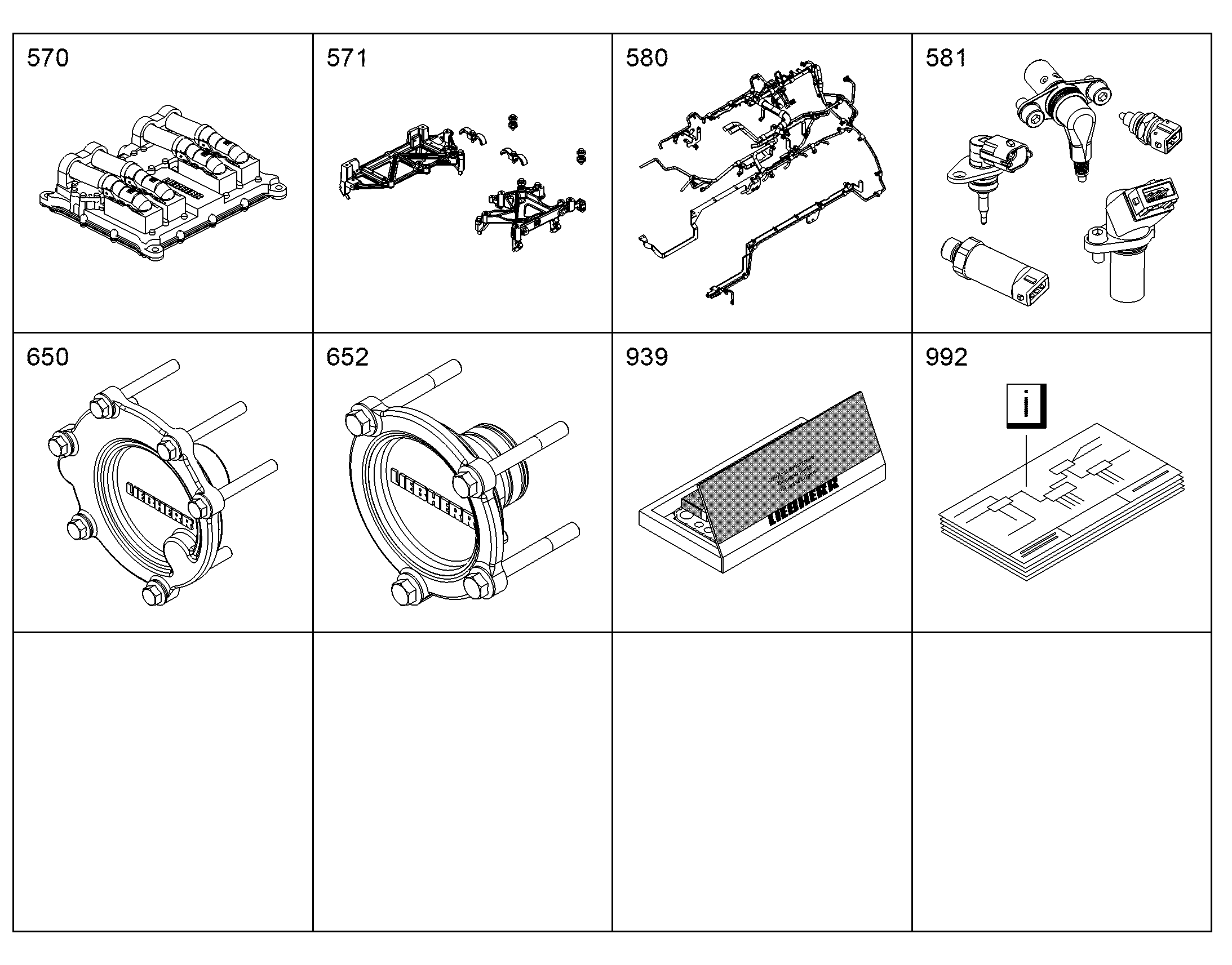 ЭЛЕКТРИКА ДВИГАТЕЛЯ D9508 A7 11443882 LIEBHERR