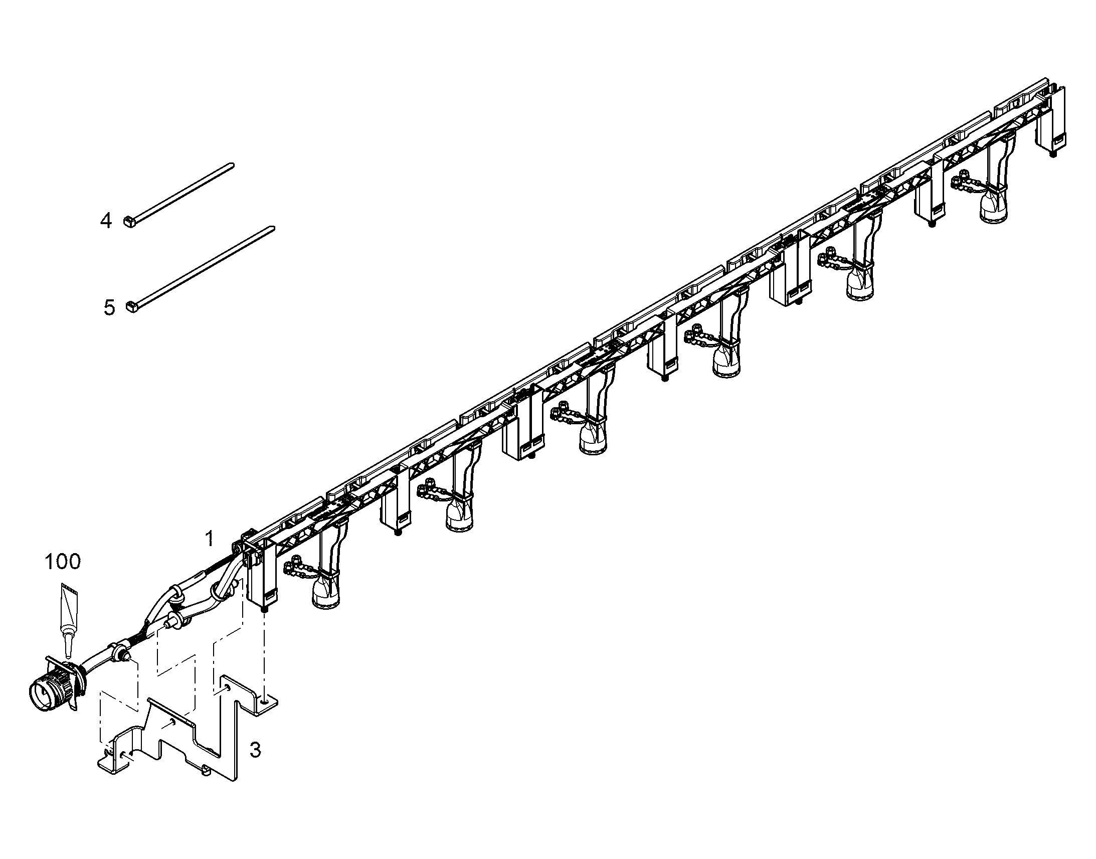 КАБЕЛЬНАЯ СТЯЖКА 4,6X202 12695151 LIEBHERR