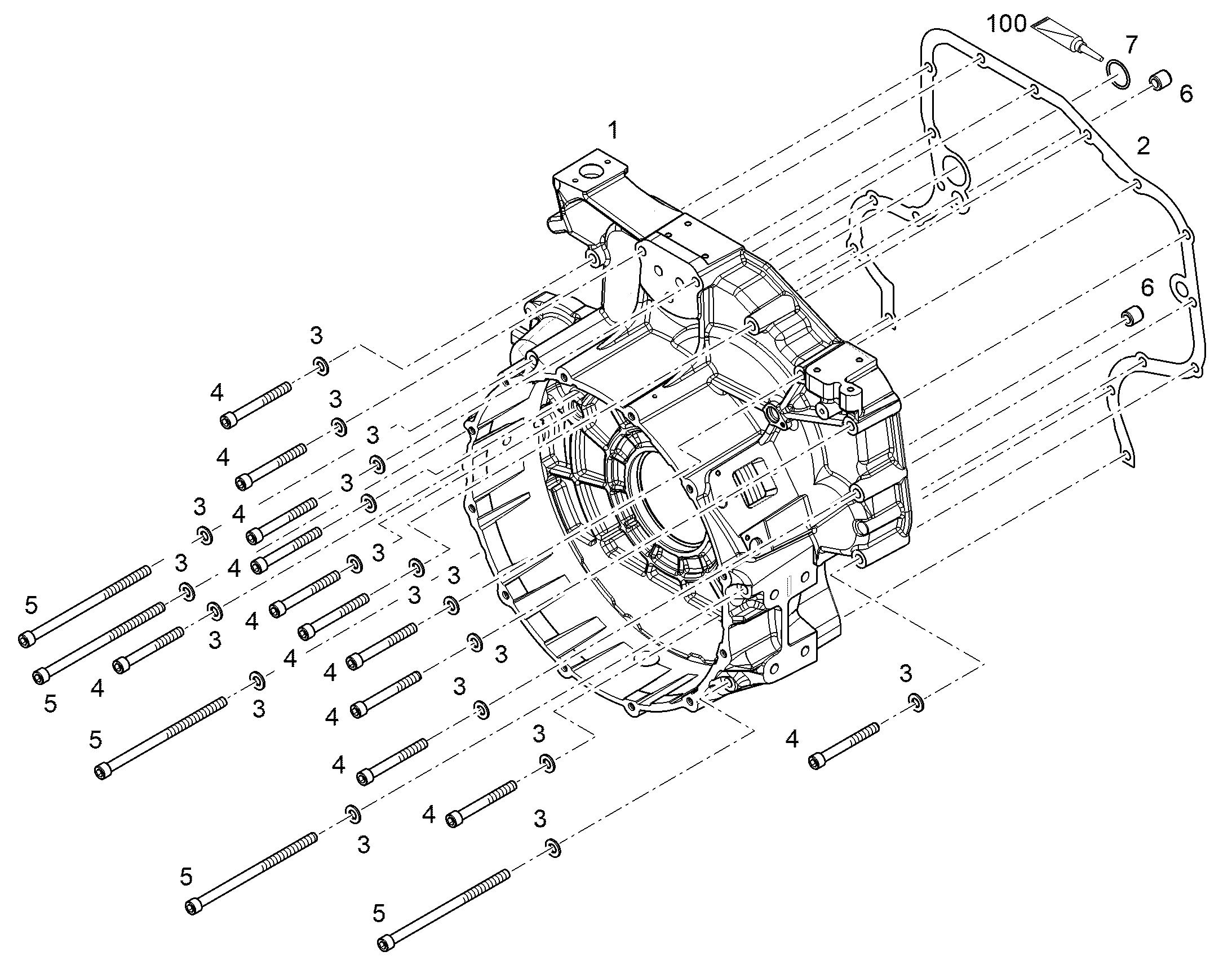 КОРПУС МАХОВИКА SAE 2 10154333 LIEBHERR