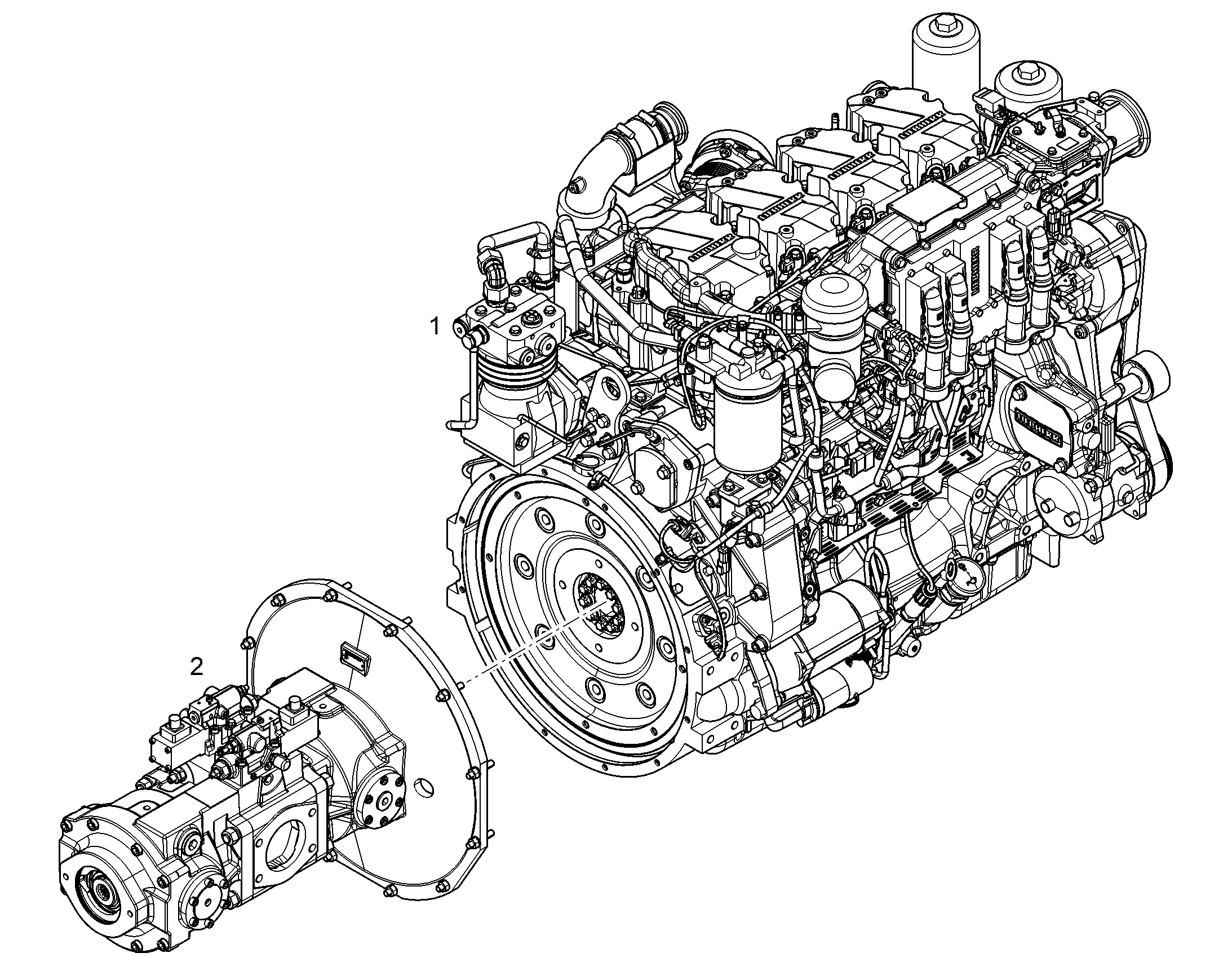 ДВИГАТЕЛЬ ДИЗЕЛЬНЫЙ D944 A7-04 230 kW 12555063 LIEBHERR