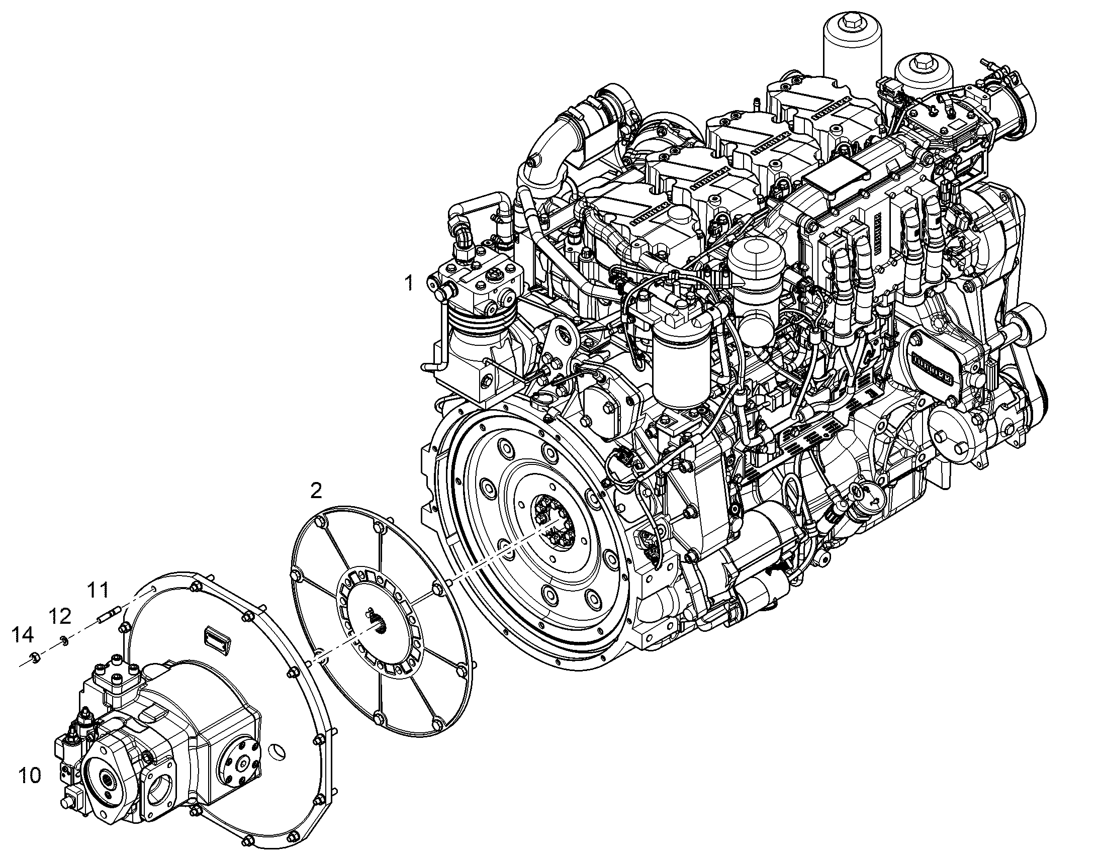 ДВИГАТЕЛЬ ДИЗЕЛЬНЫЙ D944 A7-05 140 kW 12425327 LIEBHERR
