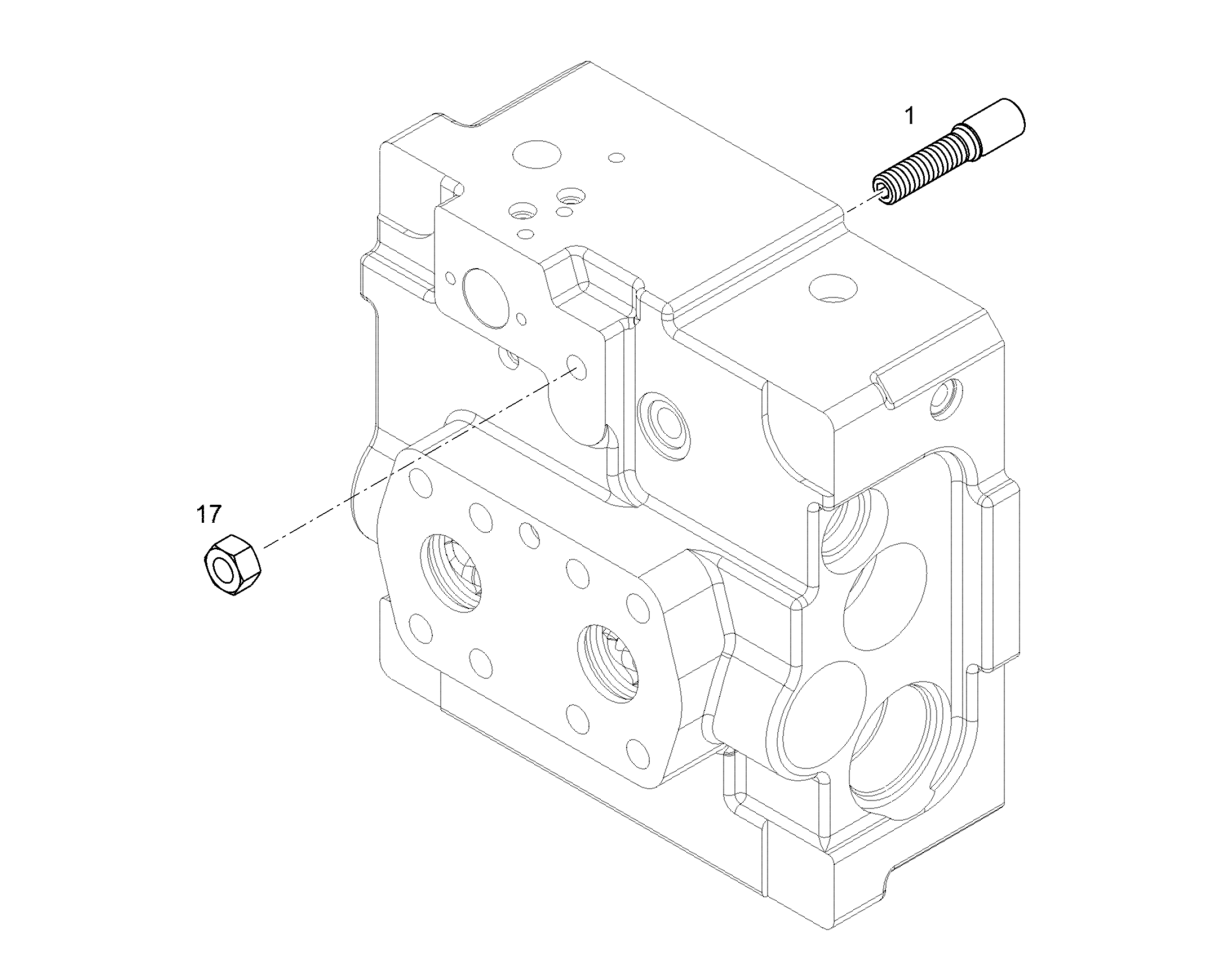 LIMIT STOP SCREW PRE-ASS. M12X68X42,5 12862279 LIEBHERR