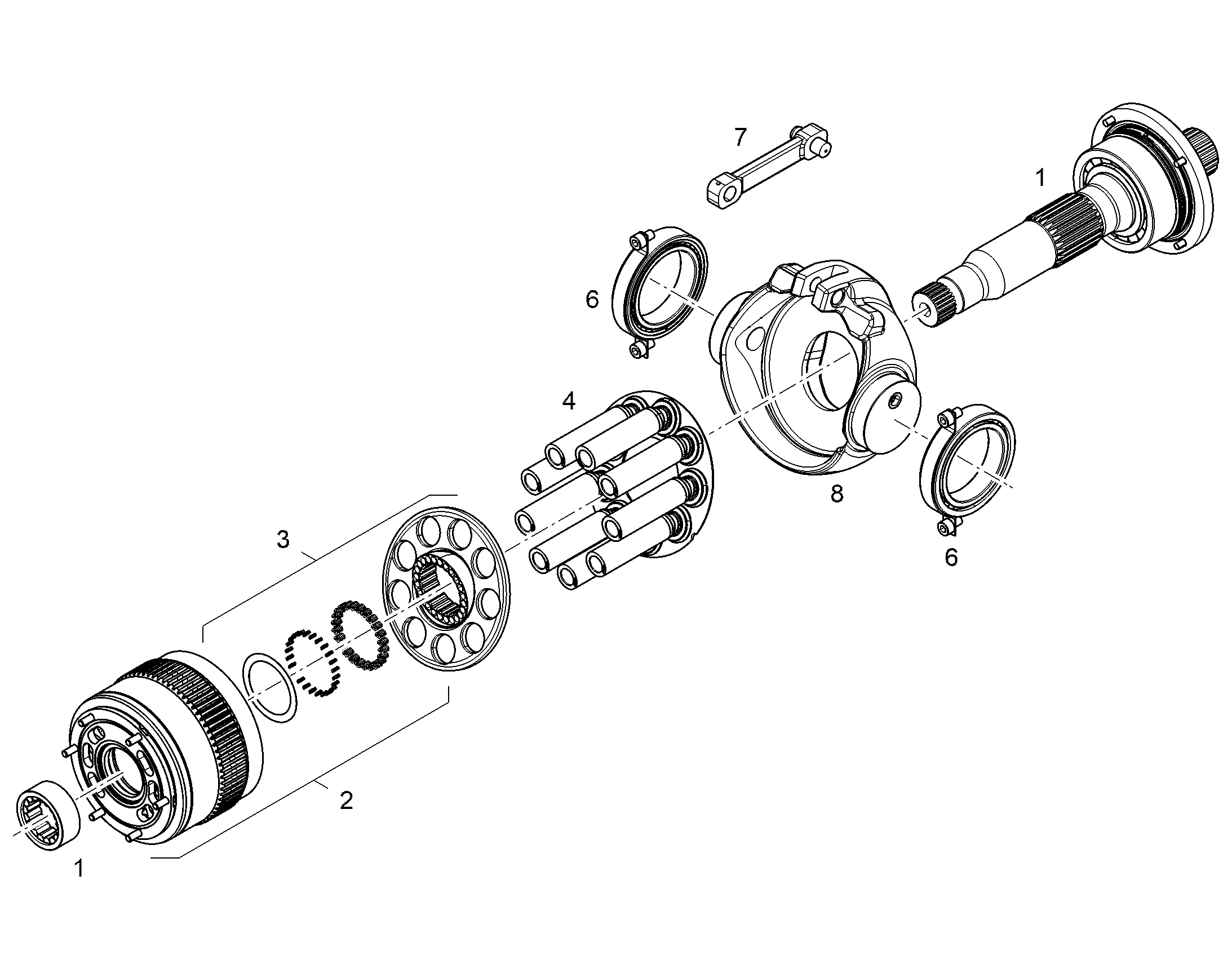 РЕМКОМПЛЕКТ,ПОРШЕНЬ С ПОЛЗУНОМ NG 165 (D) 12936752 LIEBHERR