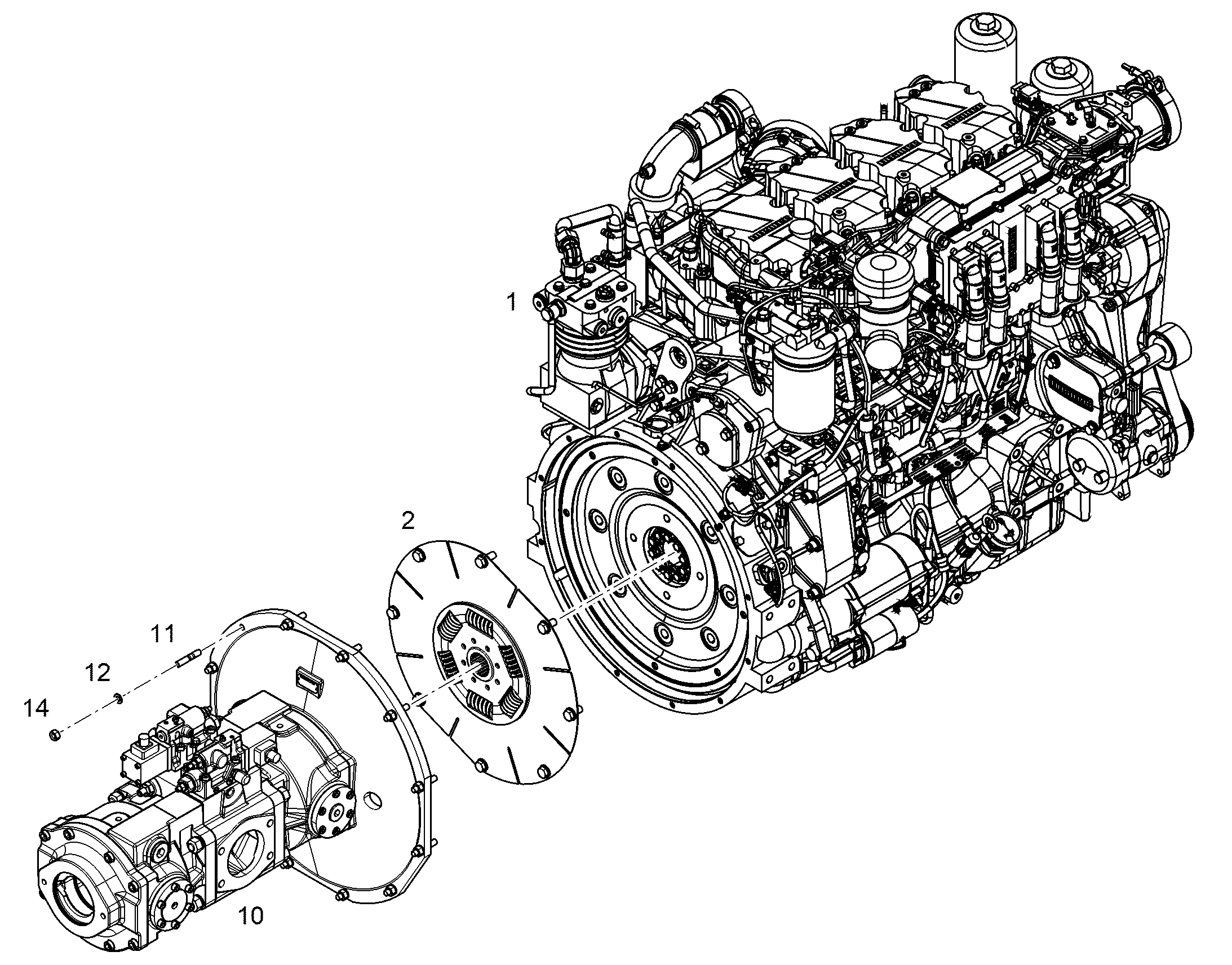 ДВИГАТЕЛЬ ДИЗЕЛЬНЫЙ D944 A7-04 230 kW 12856865 LIEBHERR