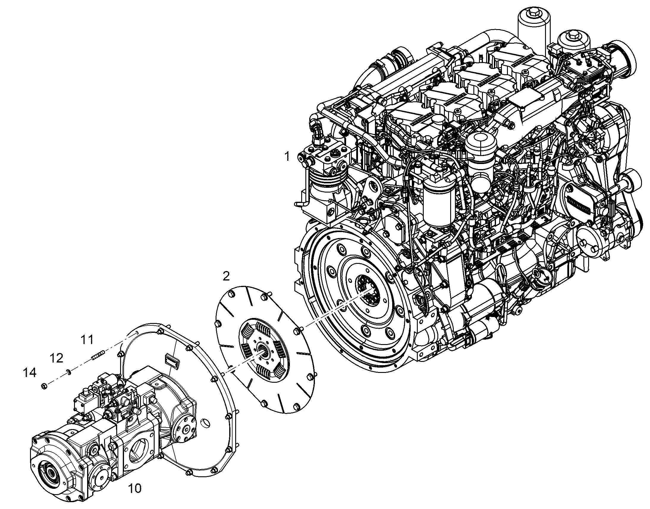 ДВИГАТЕЛЬ ДИЗЕЛЬНЫЙ D944 A7-03 230 kW 12856889 LIEBHERR