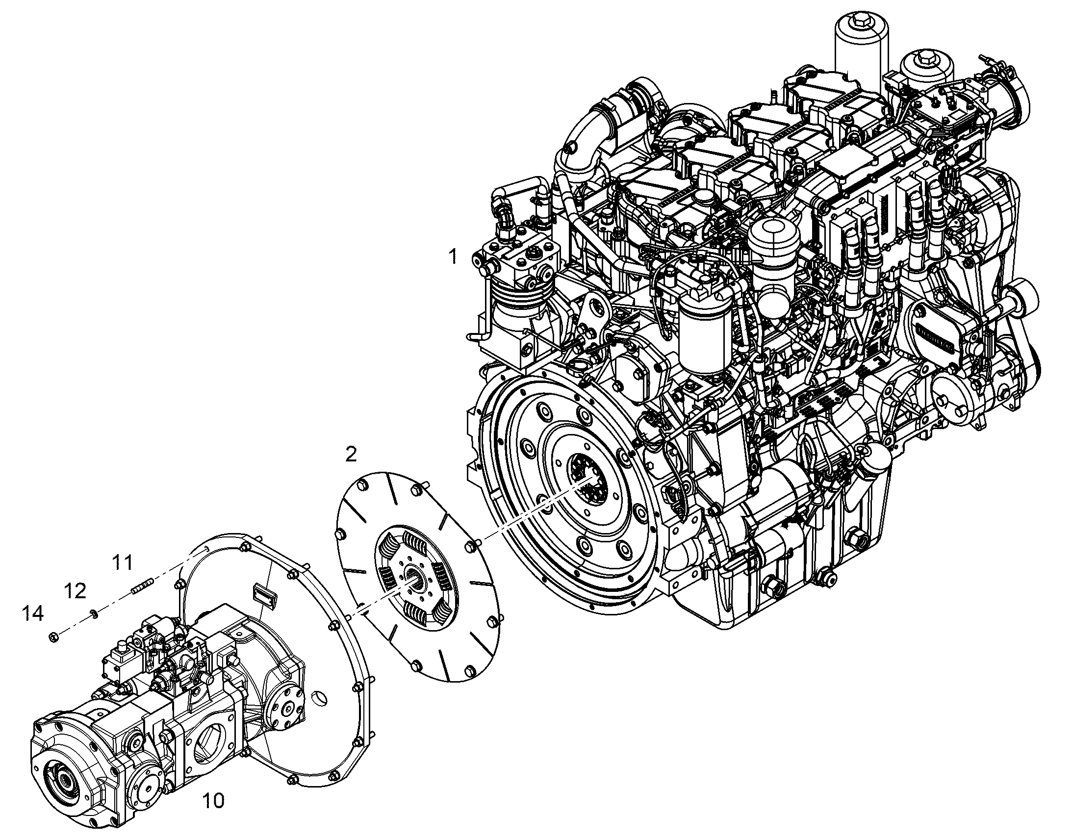 ДВИГАТЕЛЬ ДИЗЕЛЬНЫЙ D944 A7-04 230 kW 12856863 LIEBHERR