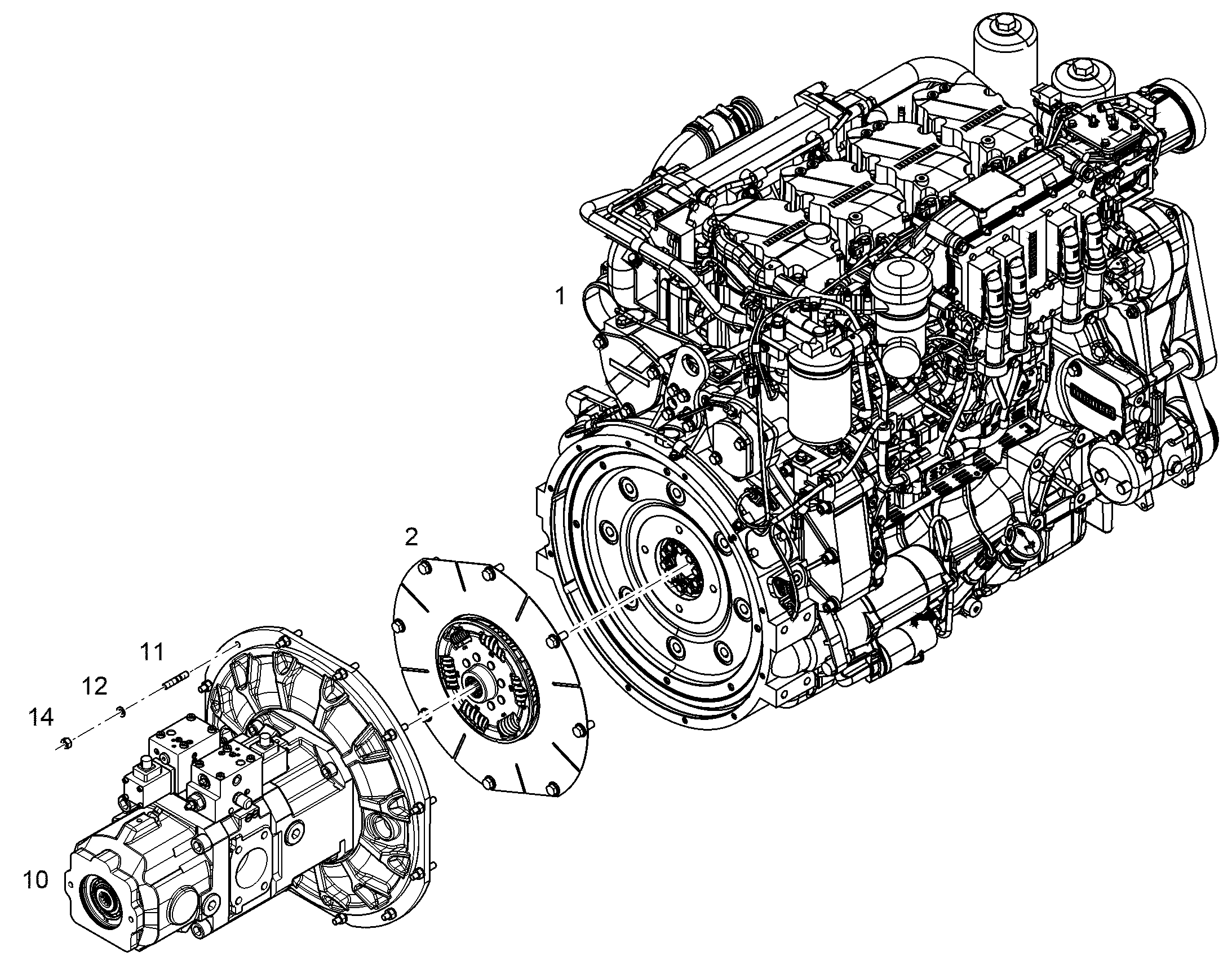 ДВИГАТЕЛЬ ДИЗЕЛЬНЫЙ D944 A7-03 230 kW 12400271 LIEBHERR