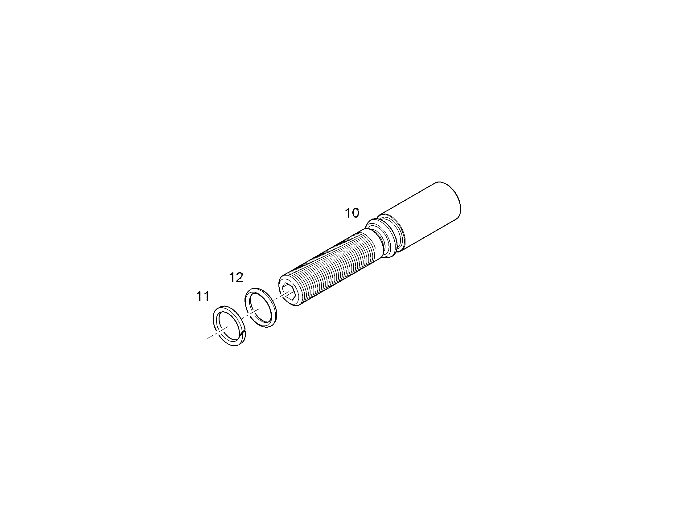 ВИНТ УПОРНЫЙ M12X45X8 42CrMo4+N 10125684 LIEBHERR
