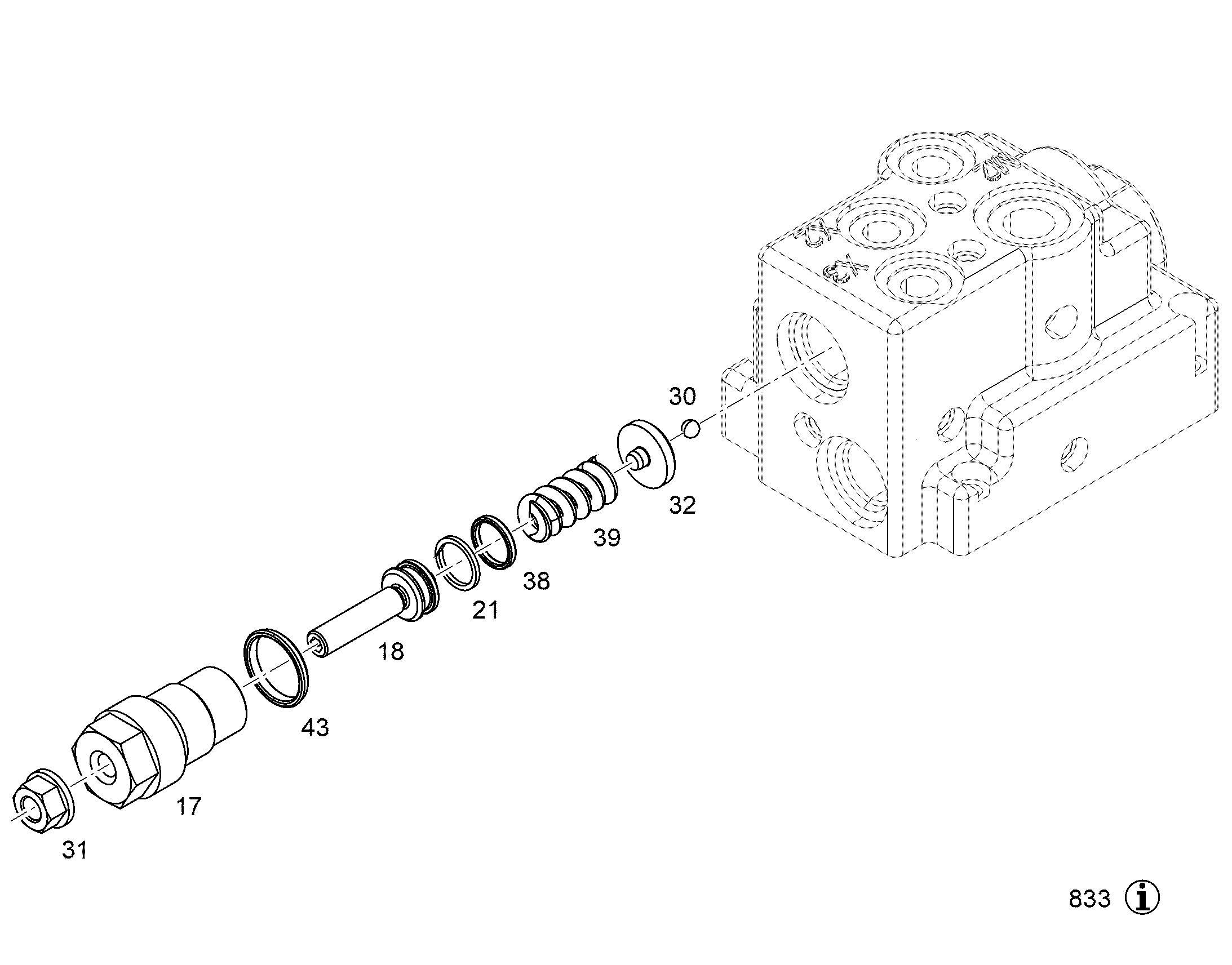 ВИНТ УСТАНОВОЧНЫЙ M8X1X32,9X5 C45Pb+C 10140539 LIEBHERR