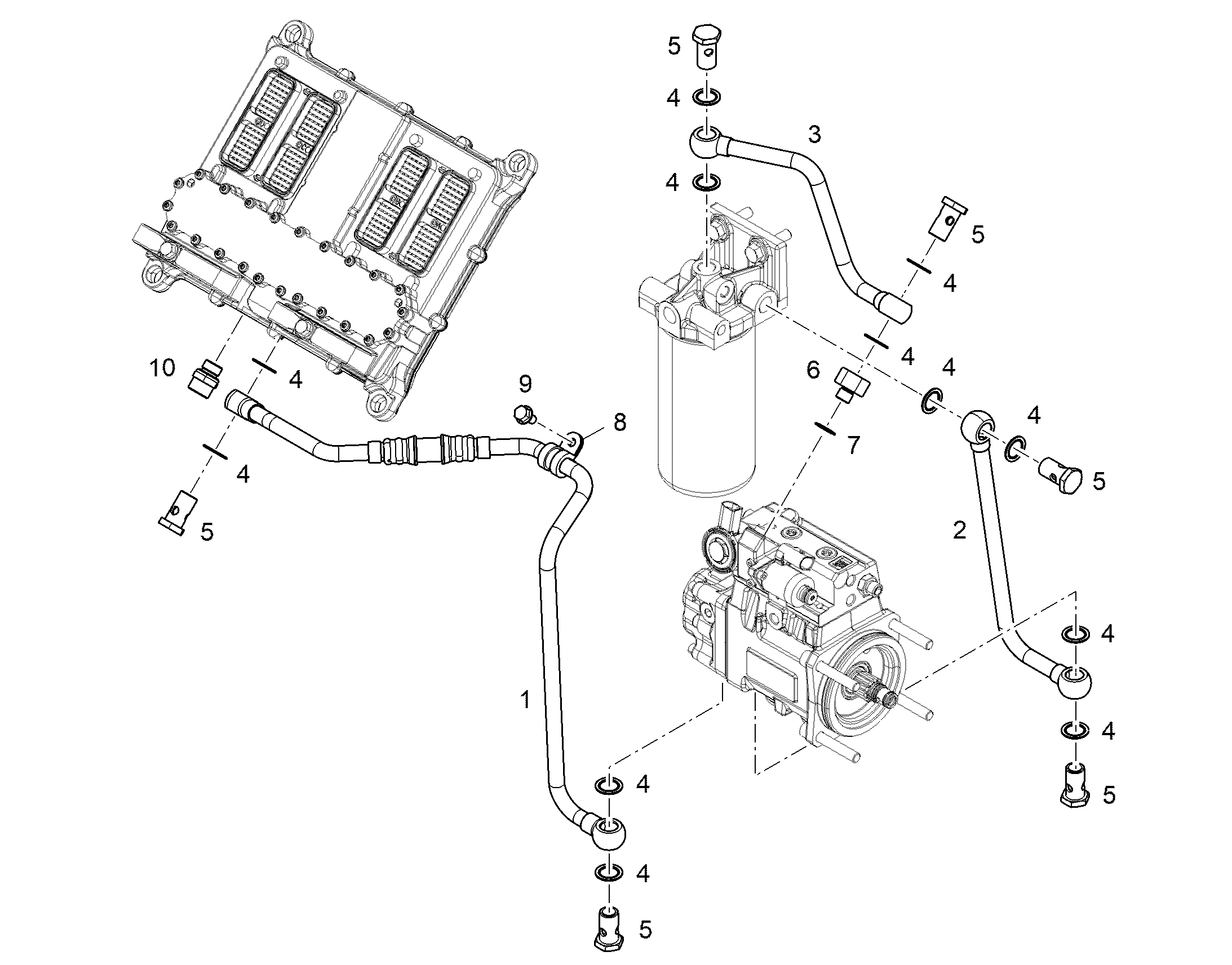 ТОПЛИВОПРОВОД 15X1,5 12585883 LIEBHERR