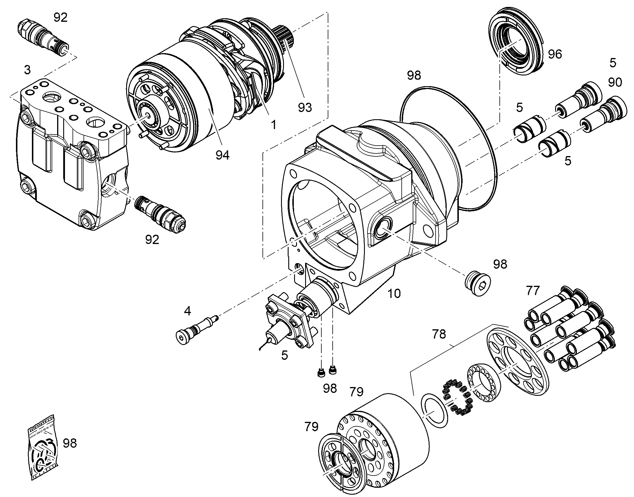 КОМПЛ.ПЕРЕОБОРУД.РЕЗЬБ. ПРОБКА NG 250 11425498 LIEBHERR