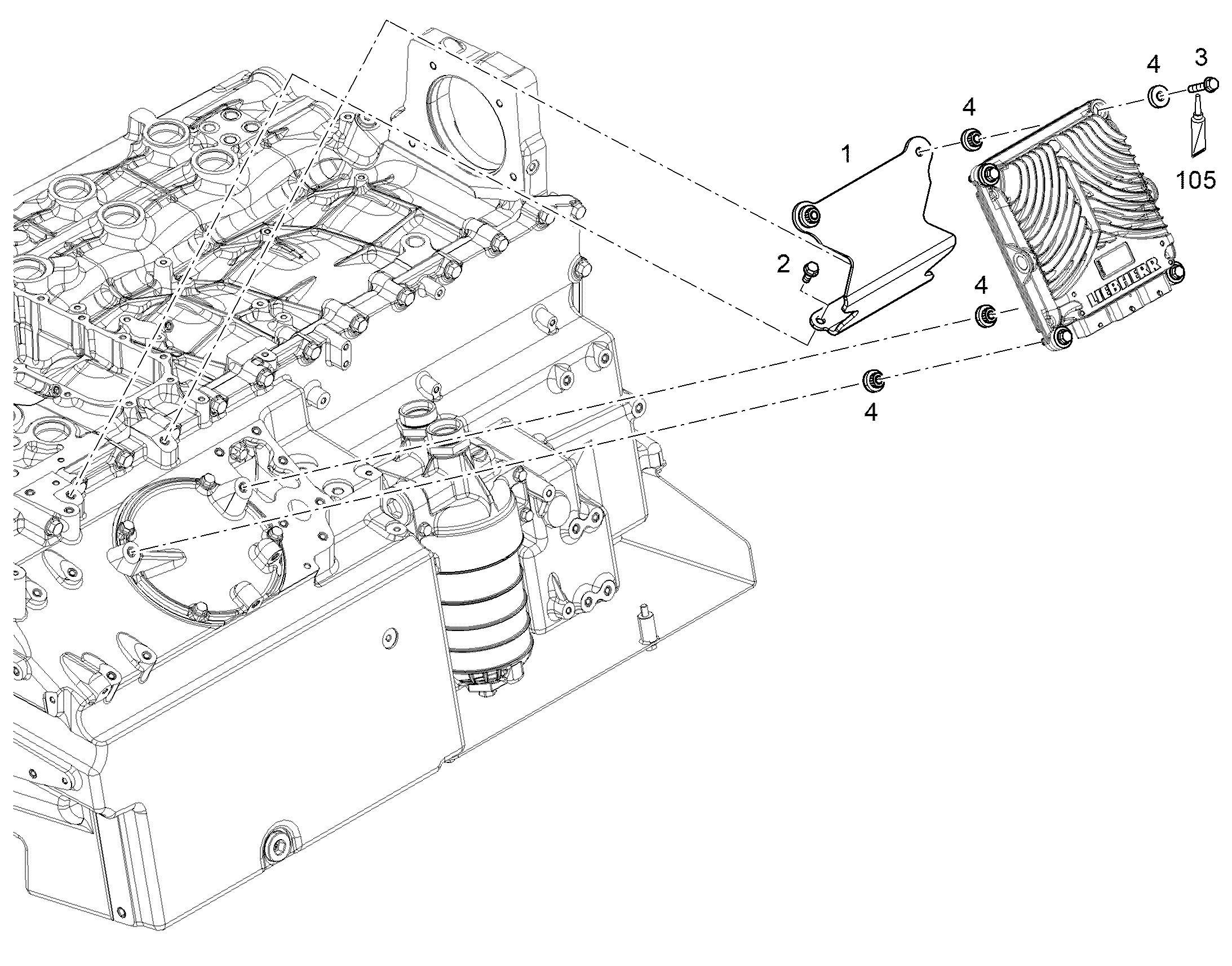 ХОМУТ 12873929 LIEBHERR