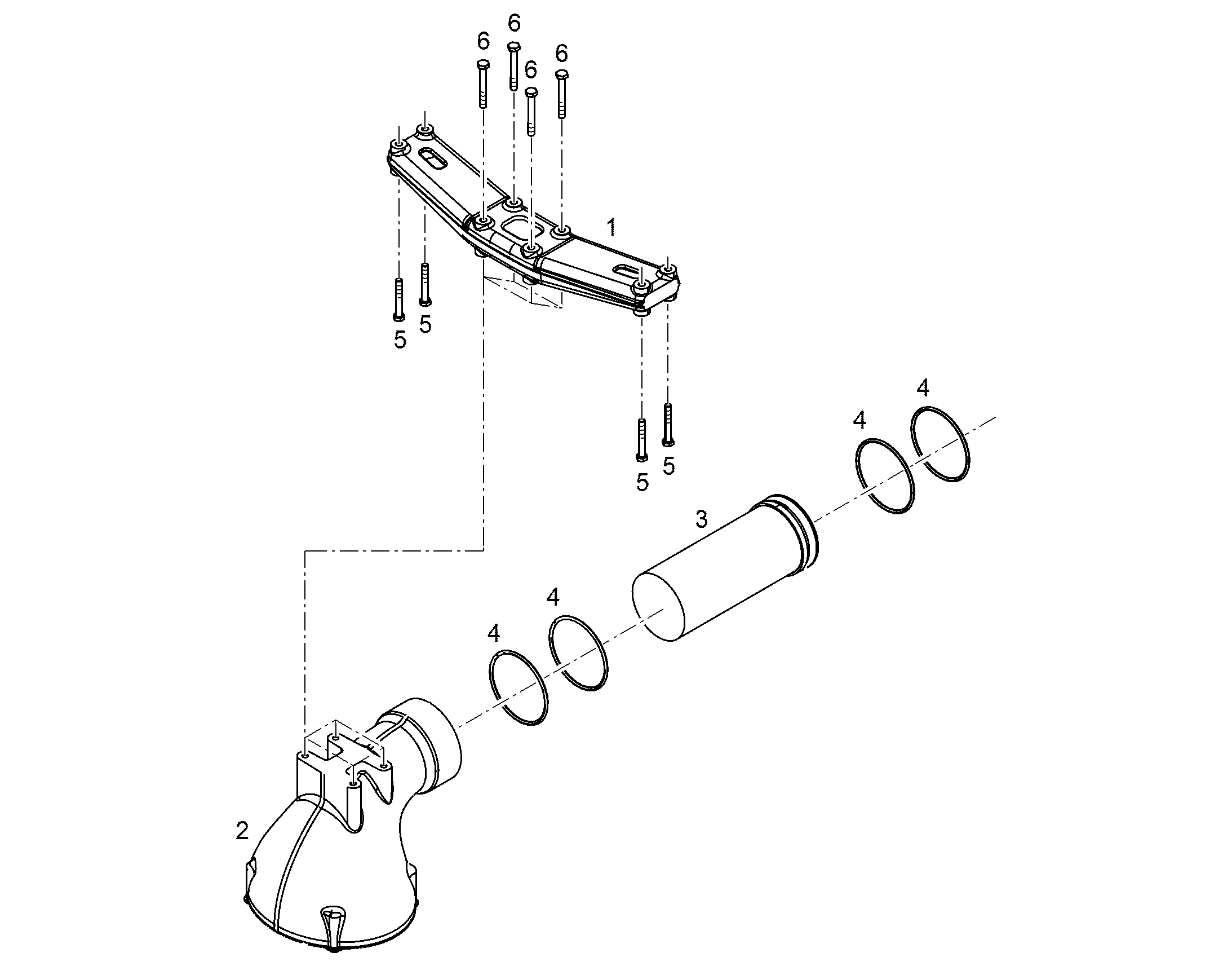 SUCTION FUNNEL PRE-ASS. 11130164 LIEBHERR