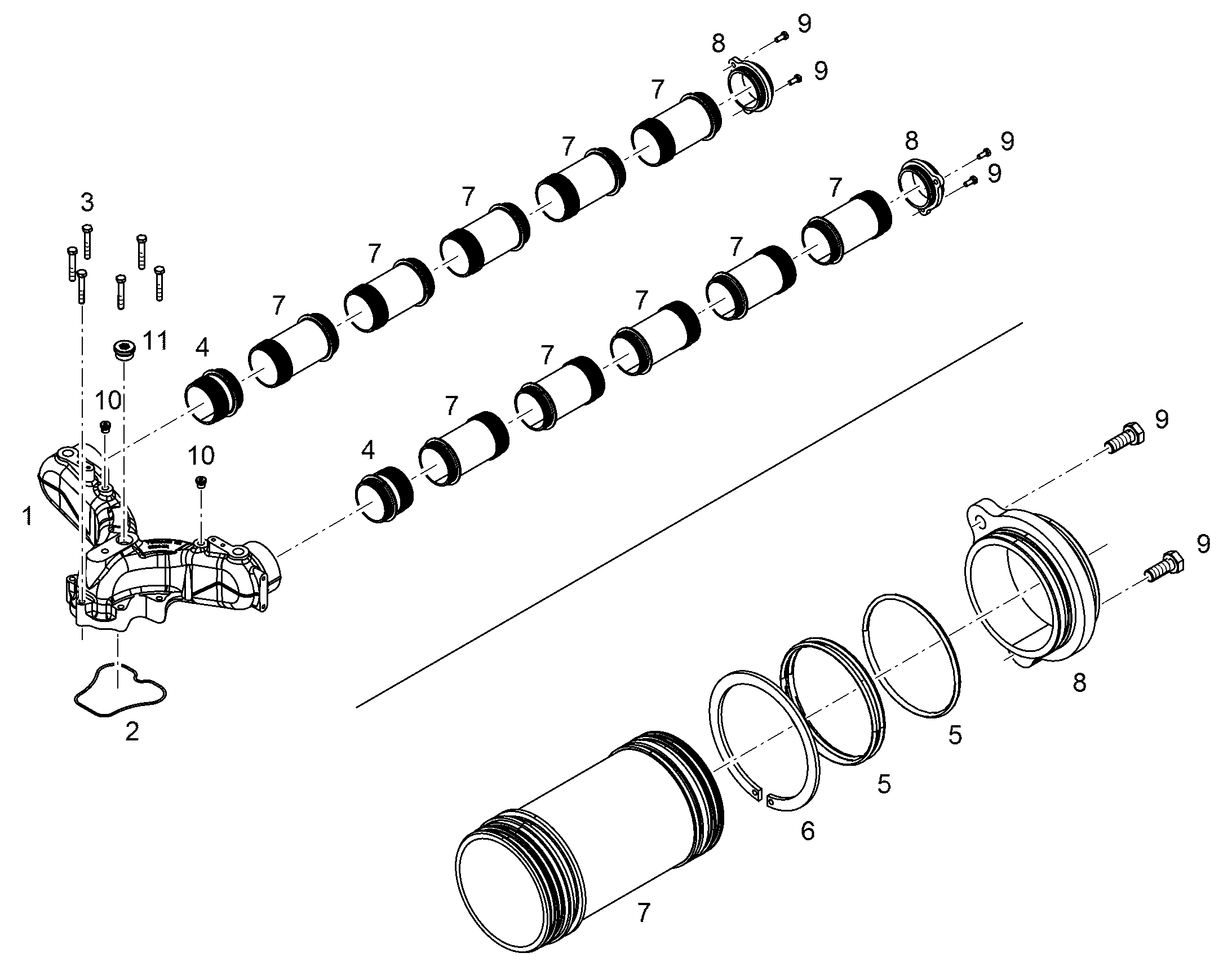 СТОПОРНОЕ КОЛЬЦО DIN 471 85 11652409 LIEBHERR