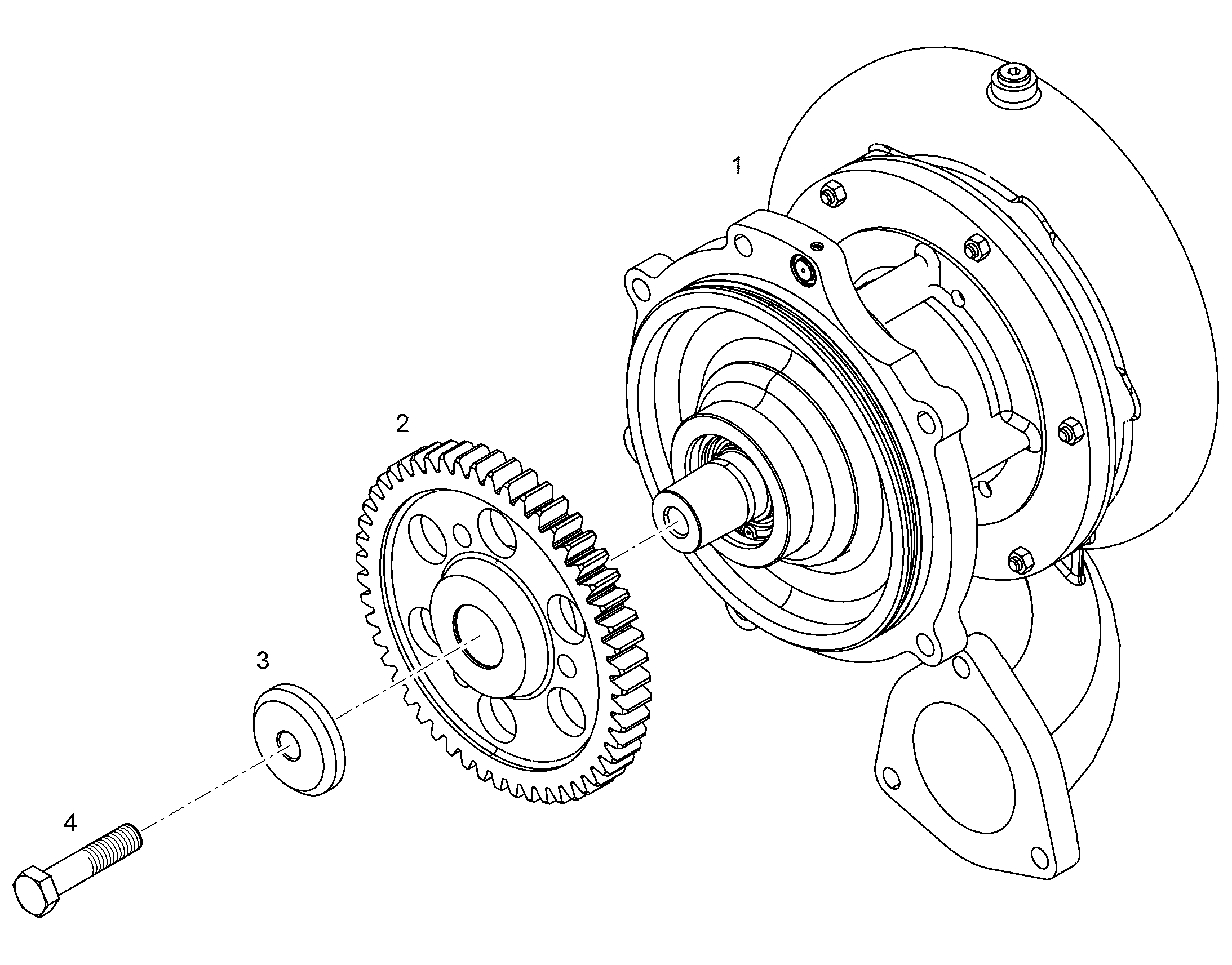 WATER PUMP HT 11343302 LIEBHERR
