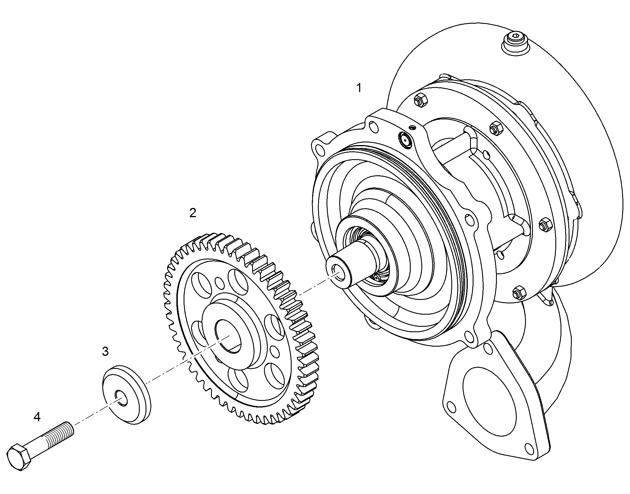 WATER PUMP HT 11343914 LIEBHERR