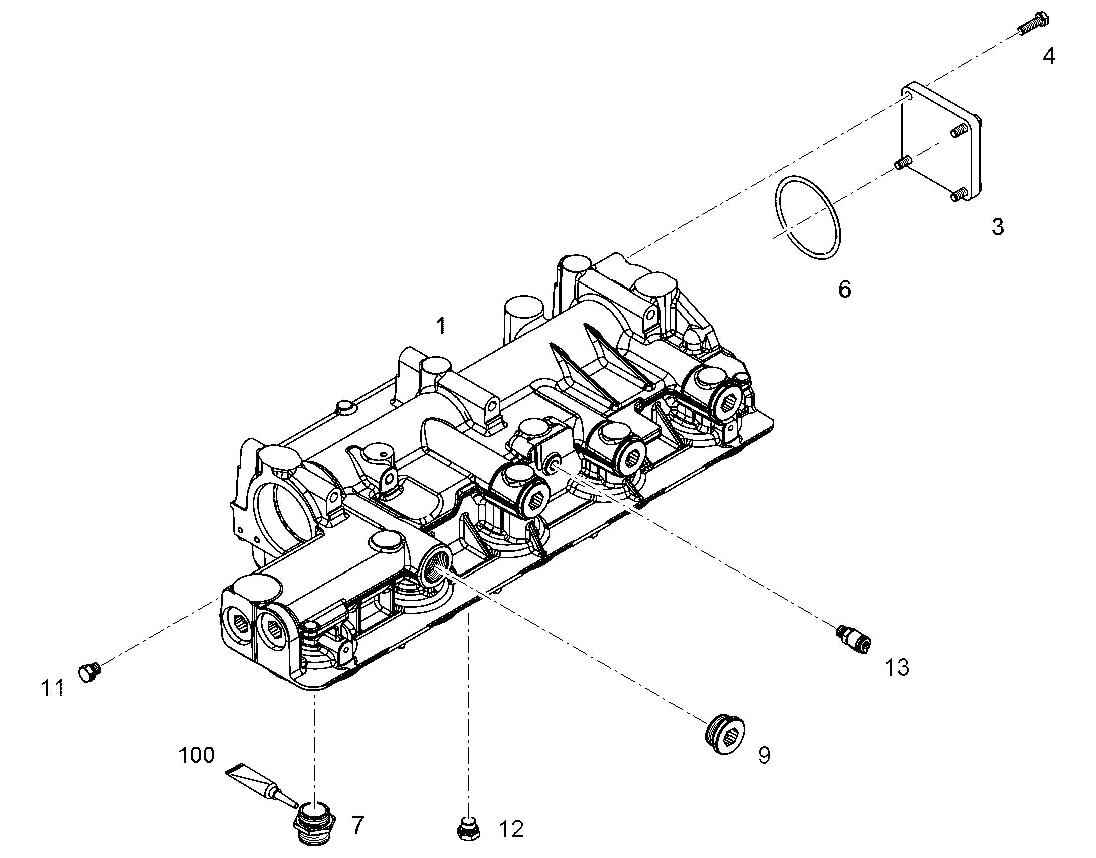 ЗАГЛУШКА РЕЗЬБОВАЯ M42X2 ED-FKM 11656971 LIEBHERR
