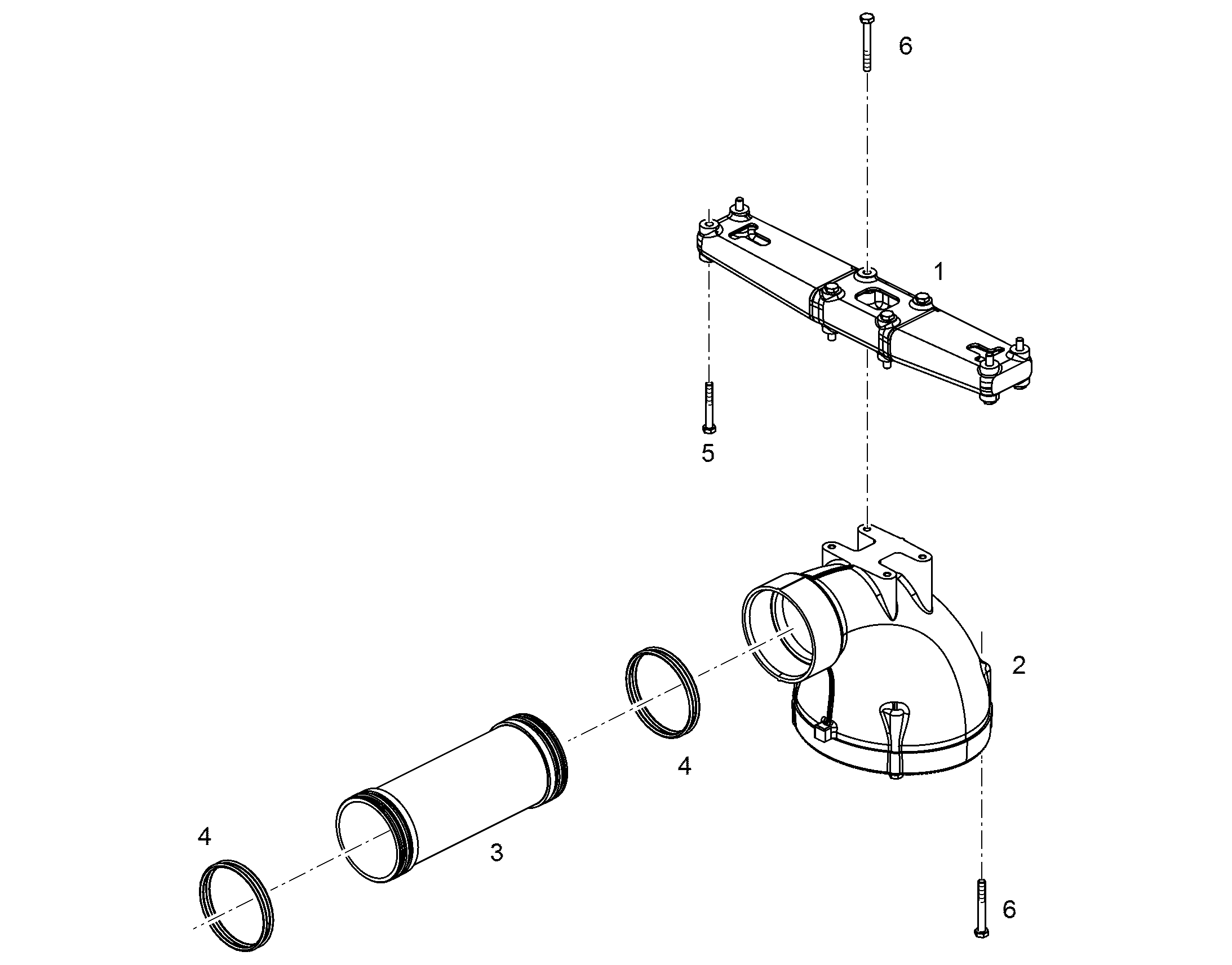 SUCTION FUNNEL PRE-ASS. 12505567 LIEBHERR