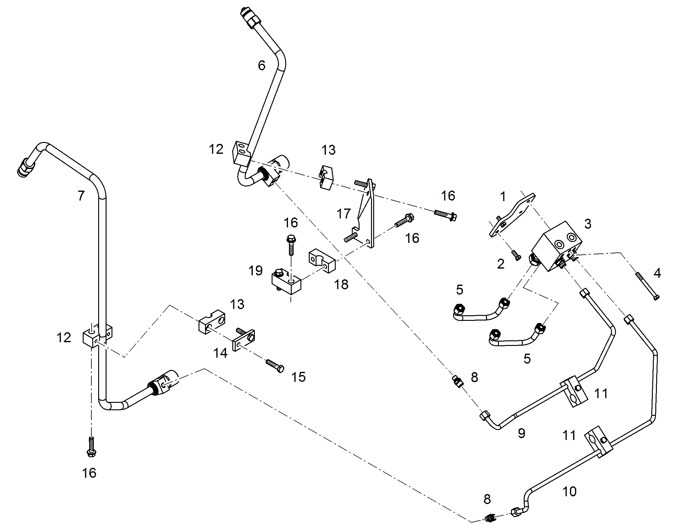 КЛЕММА ПОЛОВИННАЯ R 19 St Re>=235MPa 12415444 LIEBHERR