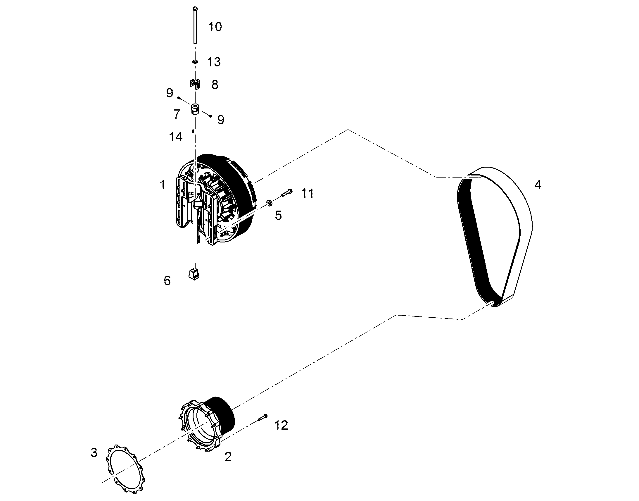 РЕМЕНЬ КЛИНОВОЙ 12569244 LIEBHERR