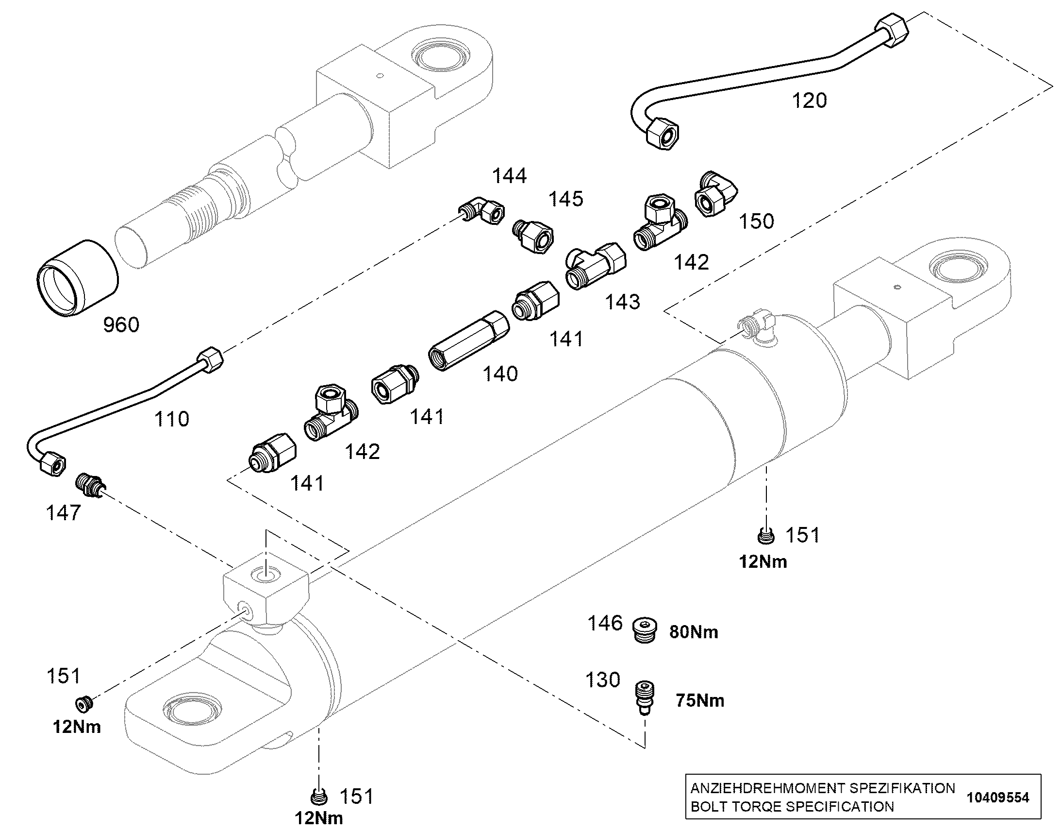 ГИЛЬЗА МОНТАЖНАЯ 57,0X70,0X65 12808966 LIEBHERR