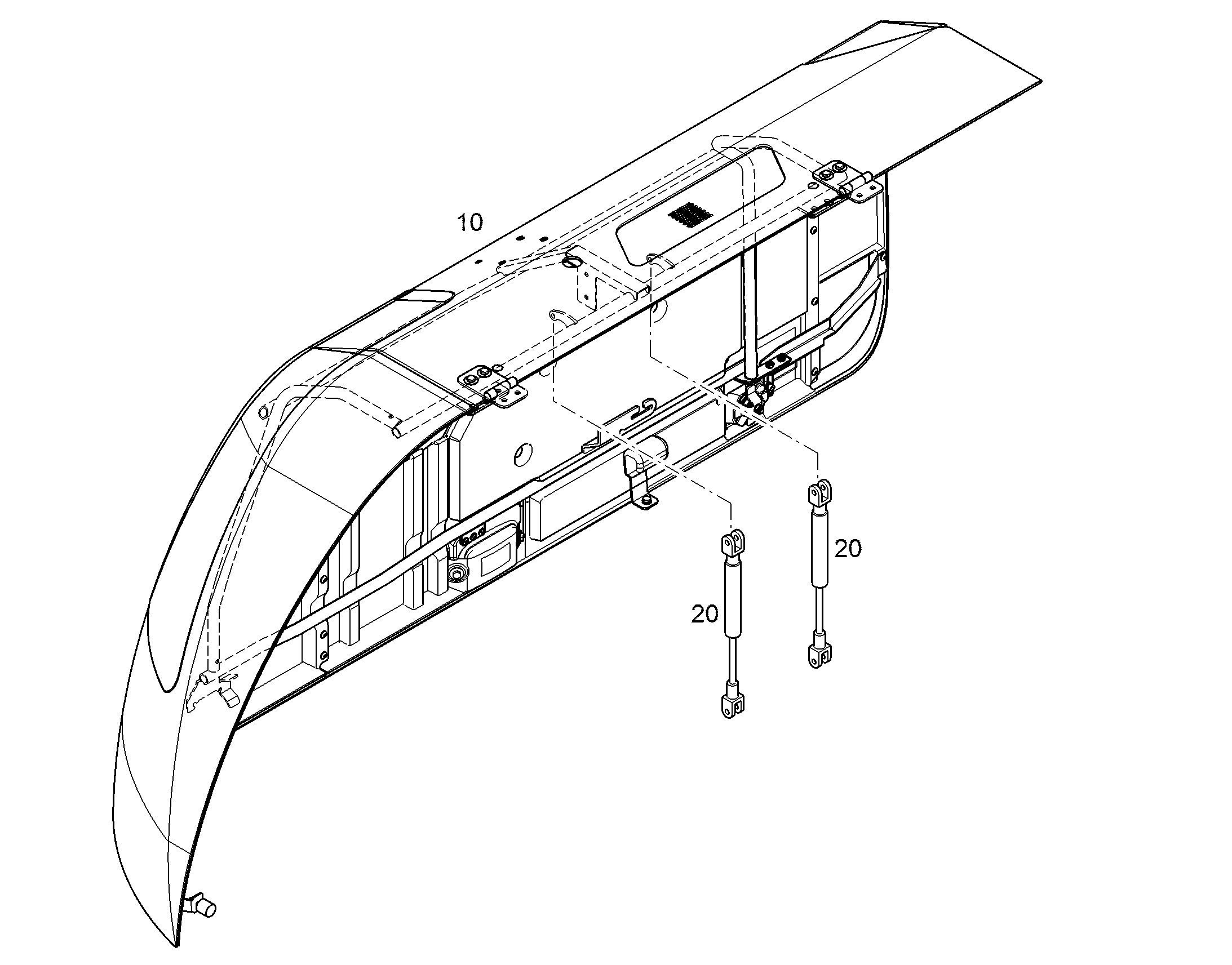 КАПОТ ДВИГАТЕЛЯ 11443852 LIEBHERR