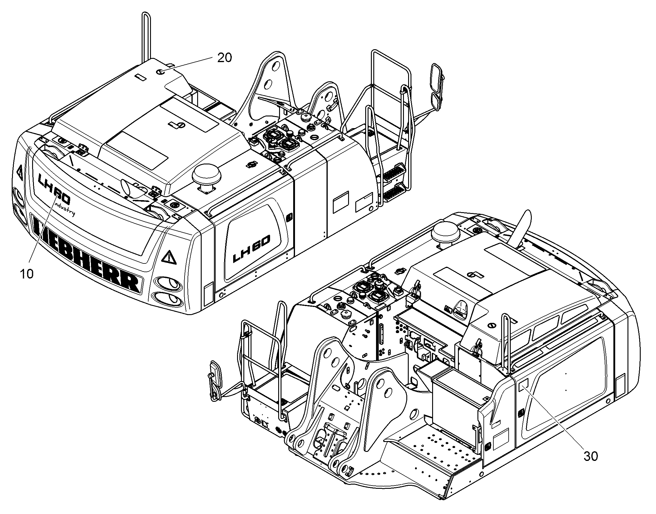 ТАБЛИЧКИ СПЕЦ.Д.ЭЛ.ЭКСКАВАТОРА 94054123 LIEBHERR
