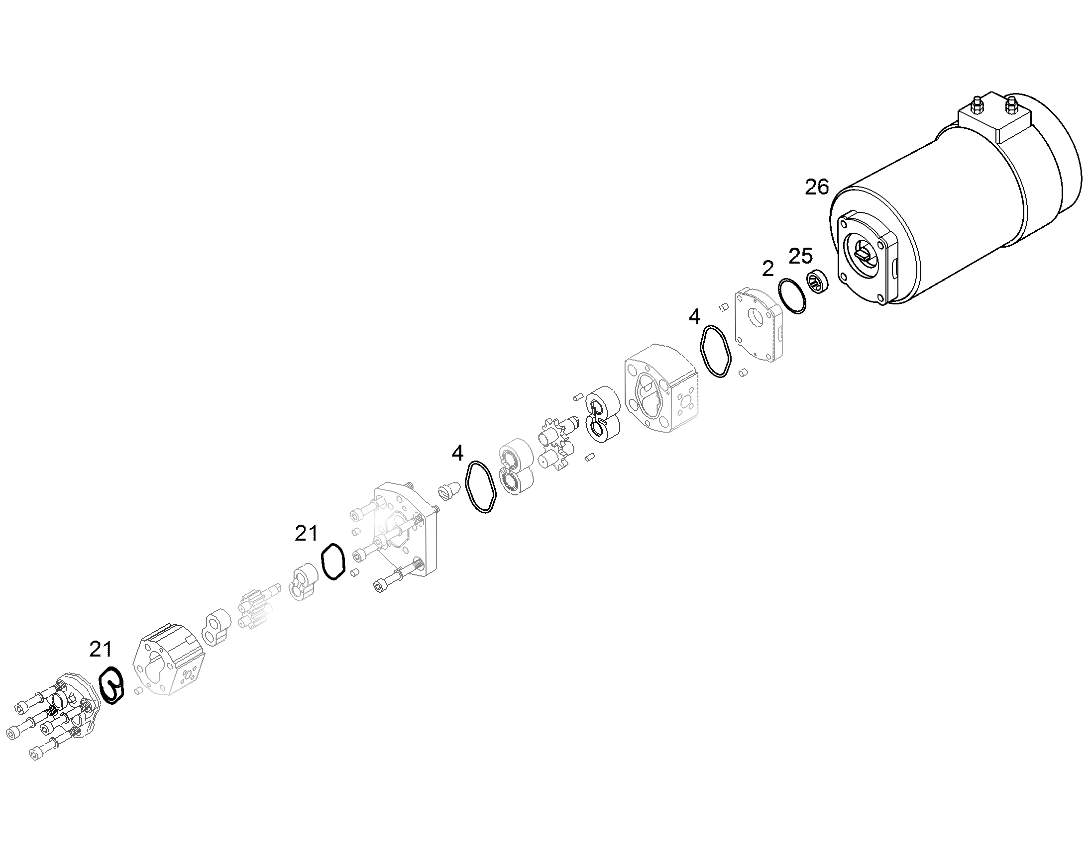 ЭЛЕКТРОДВИГАТЕЛЬ 12206294 LIEBHERR
