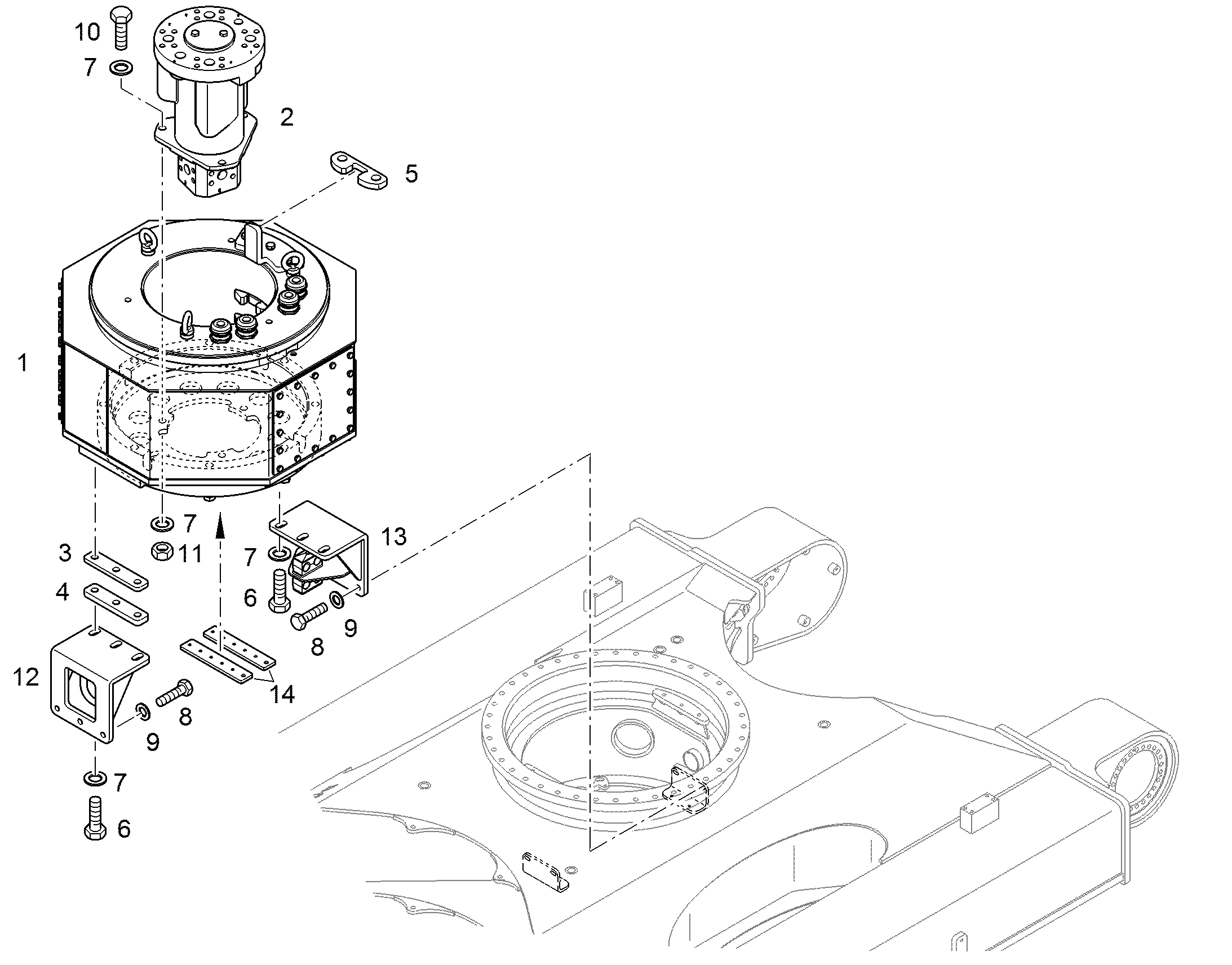 ПОВОДОК 12204459 LIEBHERR
