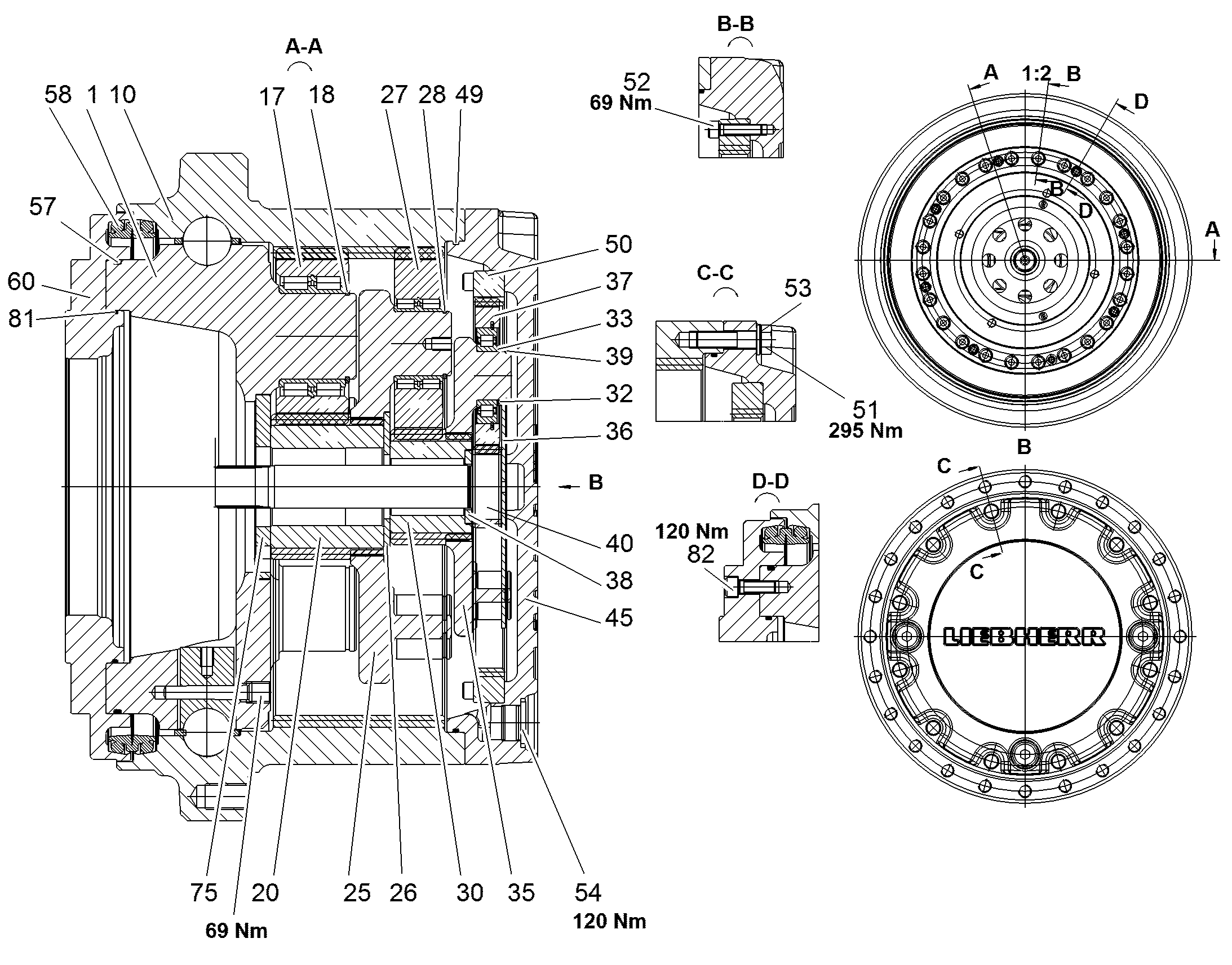 КРЫШКА ЗАПОРНАЯ 944442803 LIEBHERR
