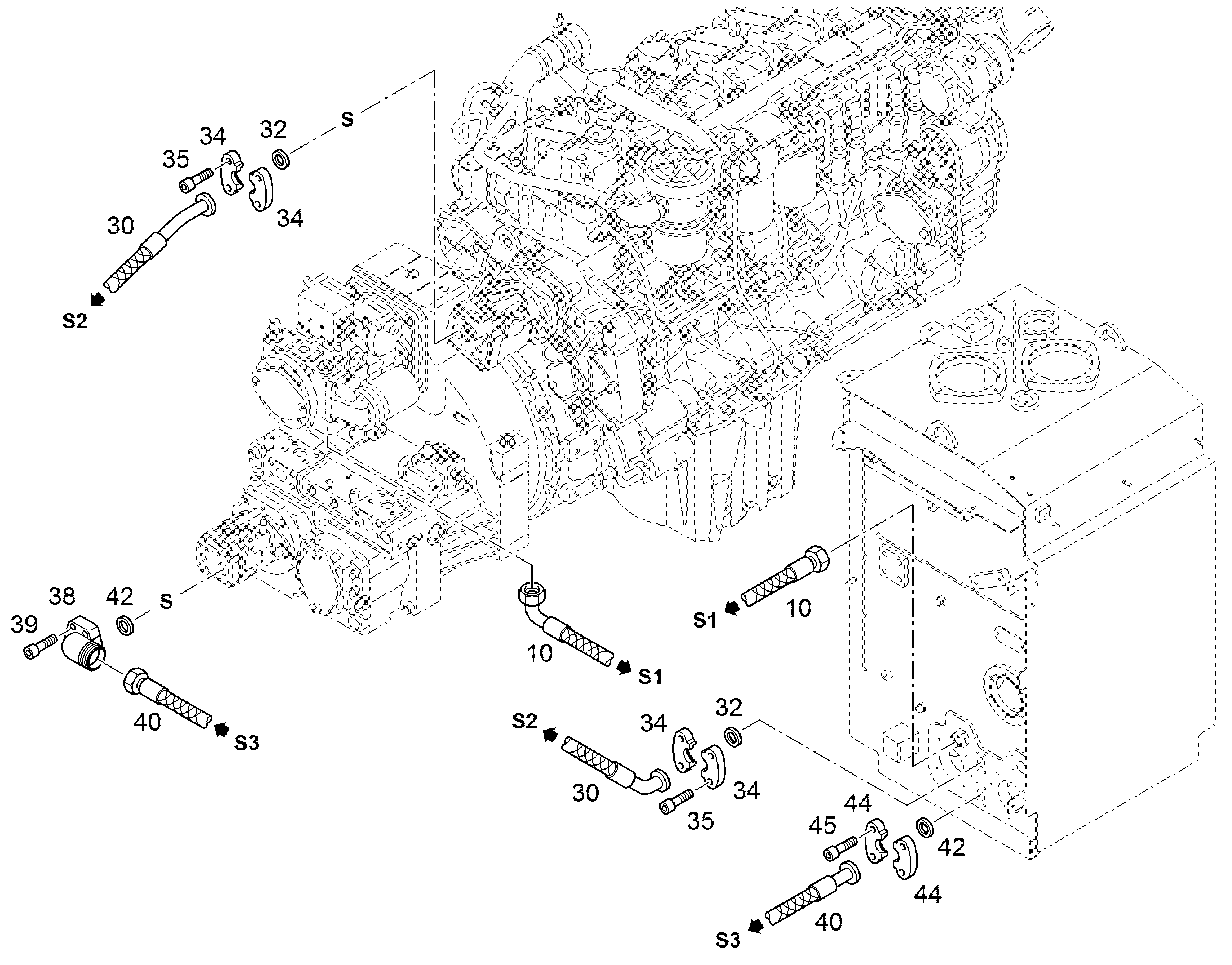 ФЛАНЕЦ ПОЛНЫЙ SAE1 1/4' CODE 61 10663824 LIEBHERR