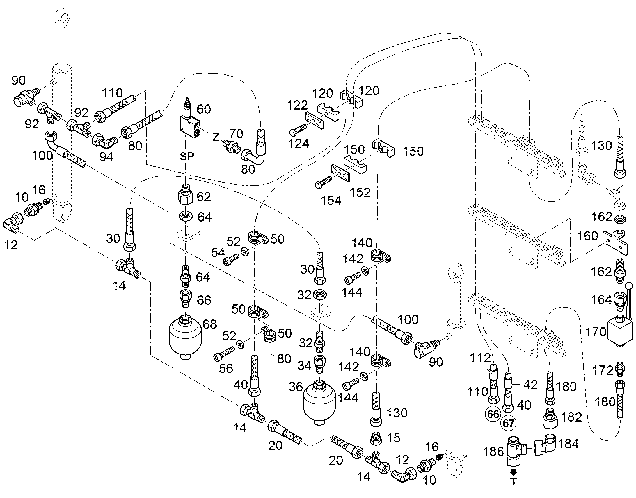 АККУМУЛЯТОР МЕМБРАННЫЙ 0,75l/210bar/5bar -25/100°C G1 11839688 LIEBHERR