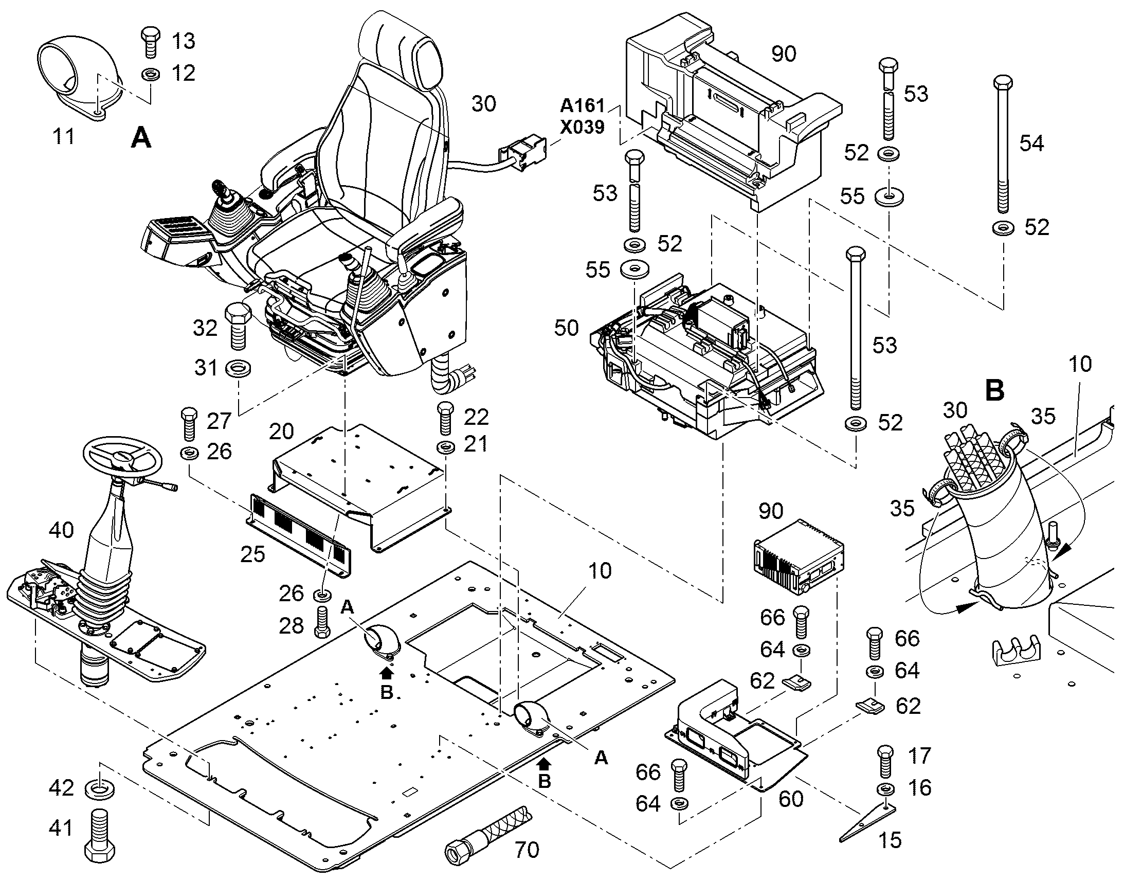 ПЛОЩАДКА ПЕДАЛИ, УСТАНОВКА 94023526 LIEBHERR