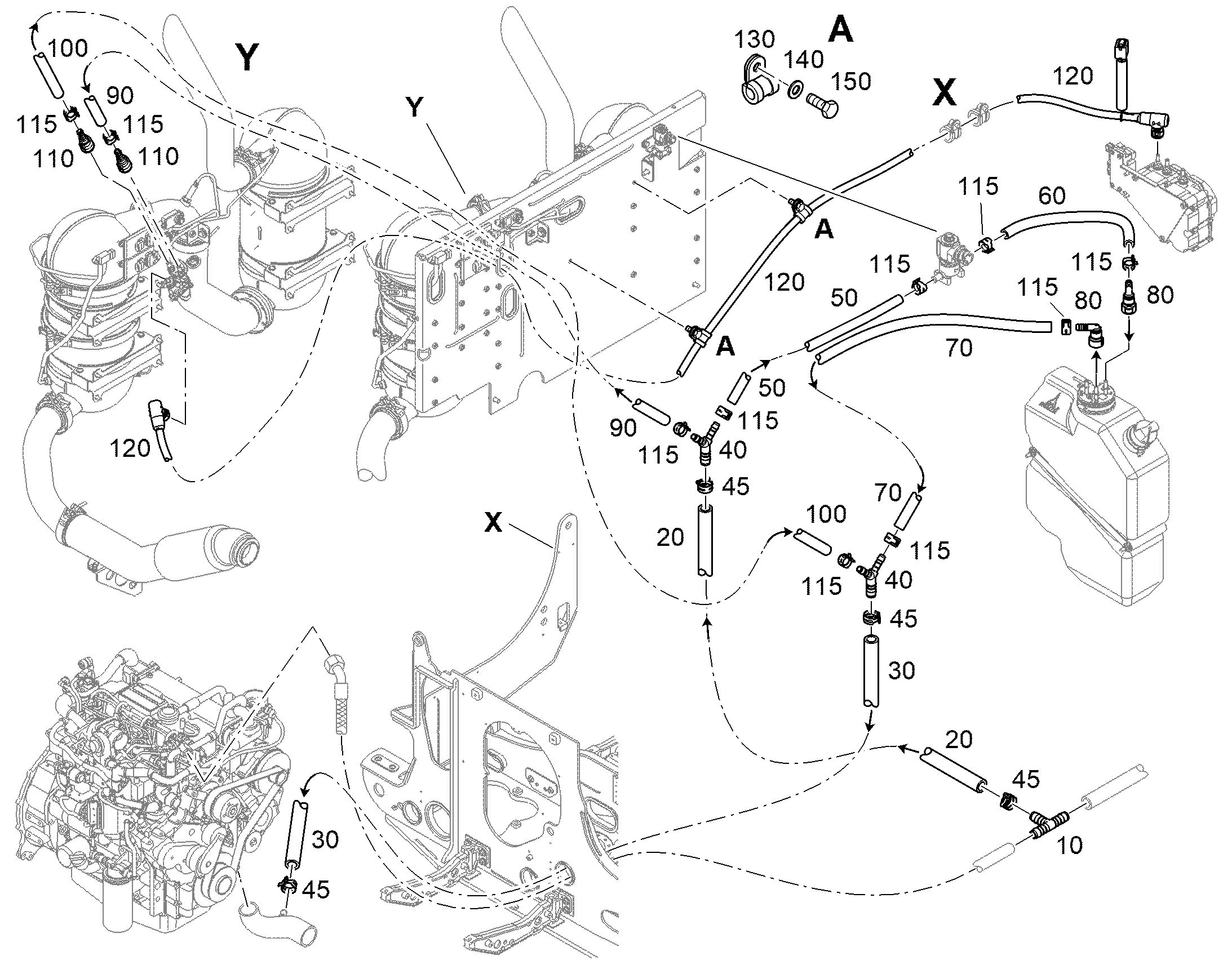 Y-РАСПРЕДЕЛИТЕЛЬ 11393634 LIEBHERR