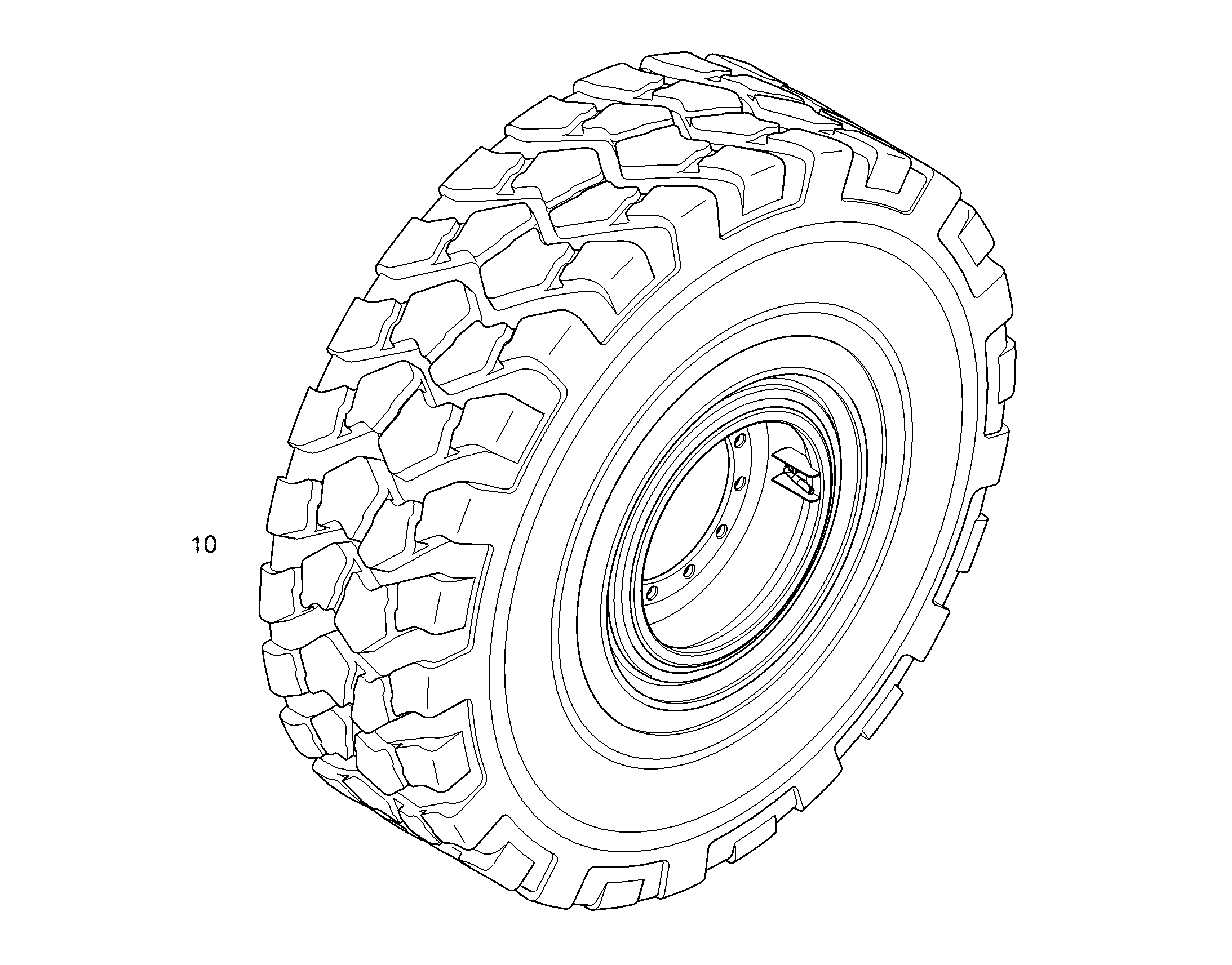 TYRE CPL. 23.5 R 25XERD-30XEM 12563345 LIEBHERR