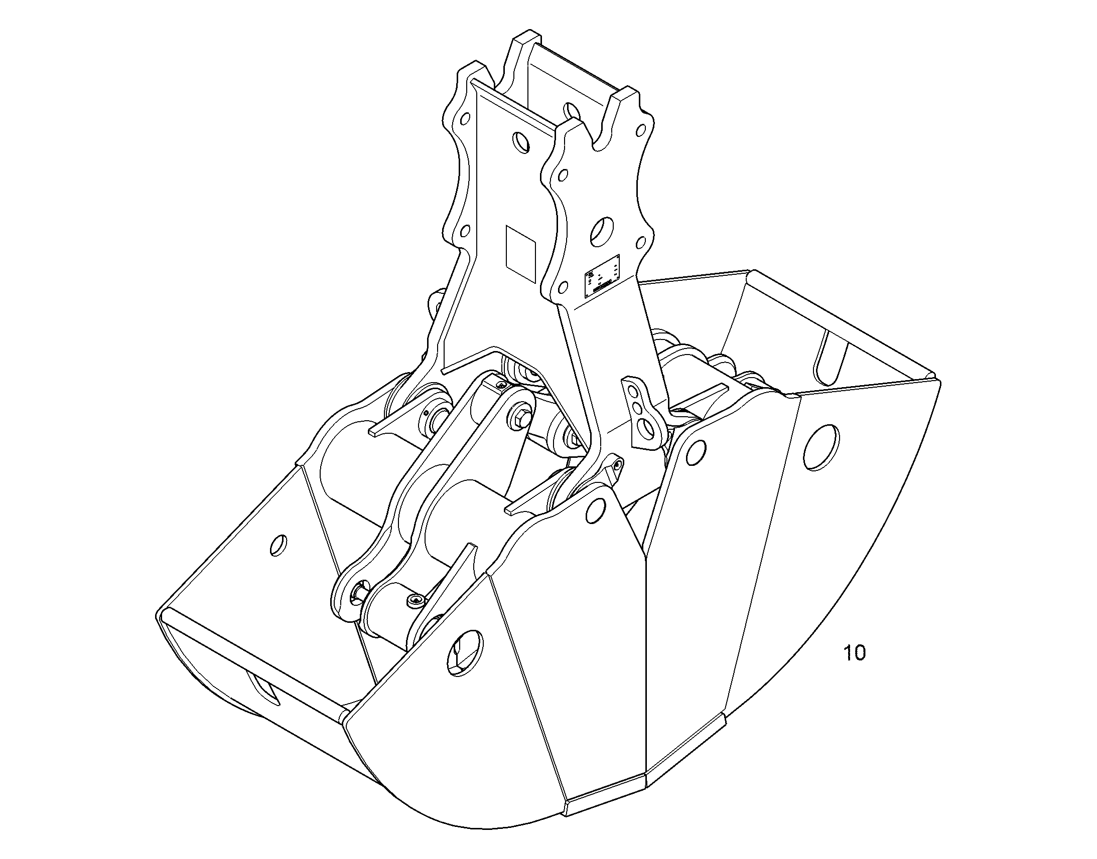 ЧАШИ ГРЕЙФЕРА БЫСТРОСМЕННЫЕ 600mm 0,45m³ 12452353 LIEBHERR
