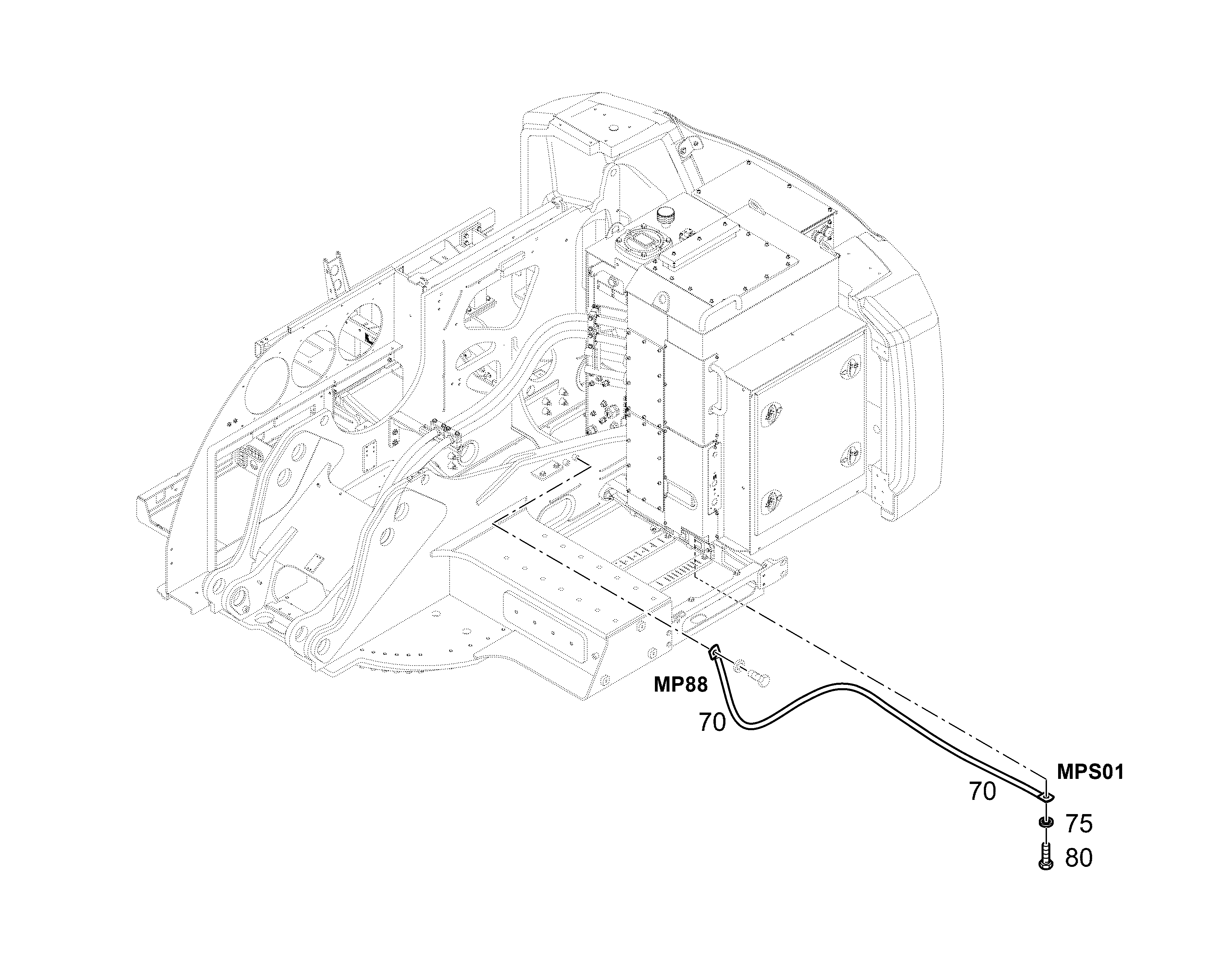 КАБЕЛЬ СОЕДИНЕНИЯ С КОРПУСОМ SCHLEIFRING-SO1 12445300 LIEBHERR