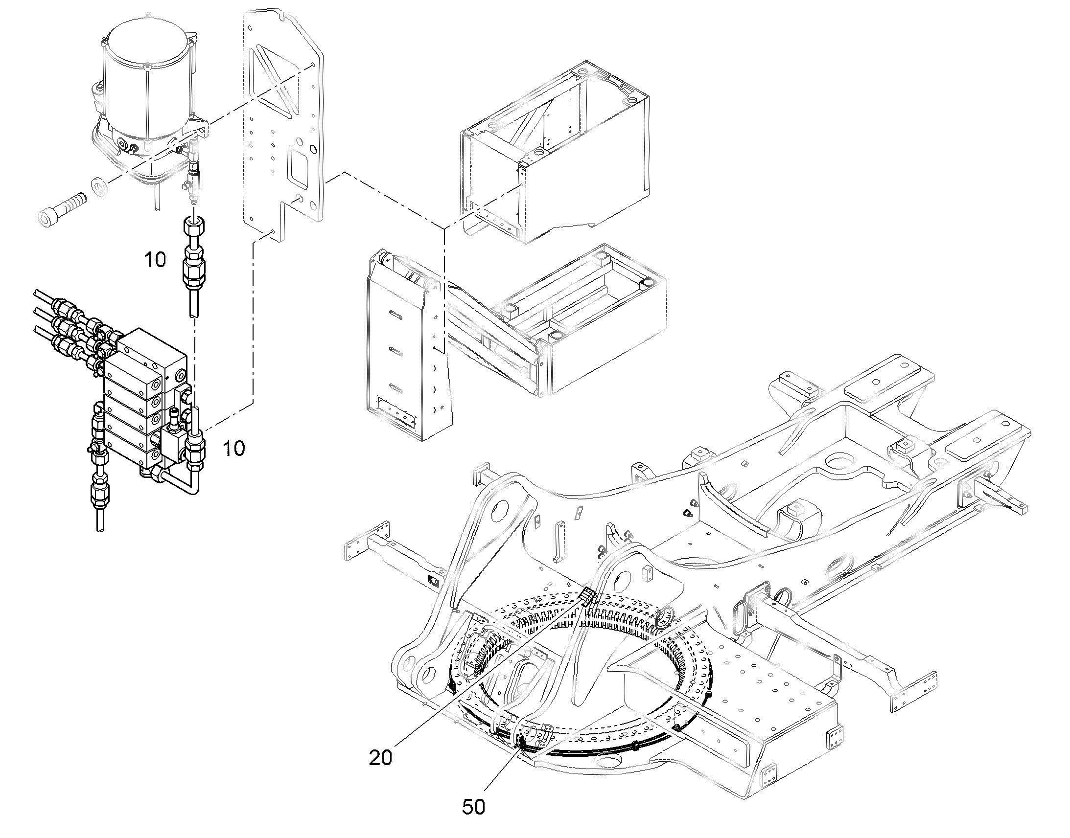 ГЛАВНЫЙ ВХОД В СБОРЕ 12433095 LIEBHERR
