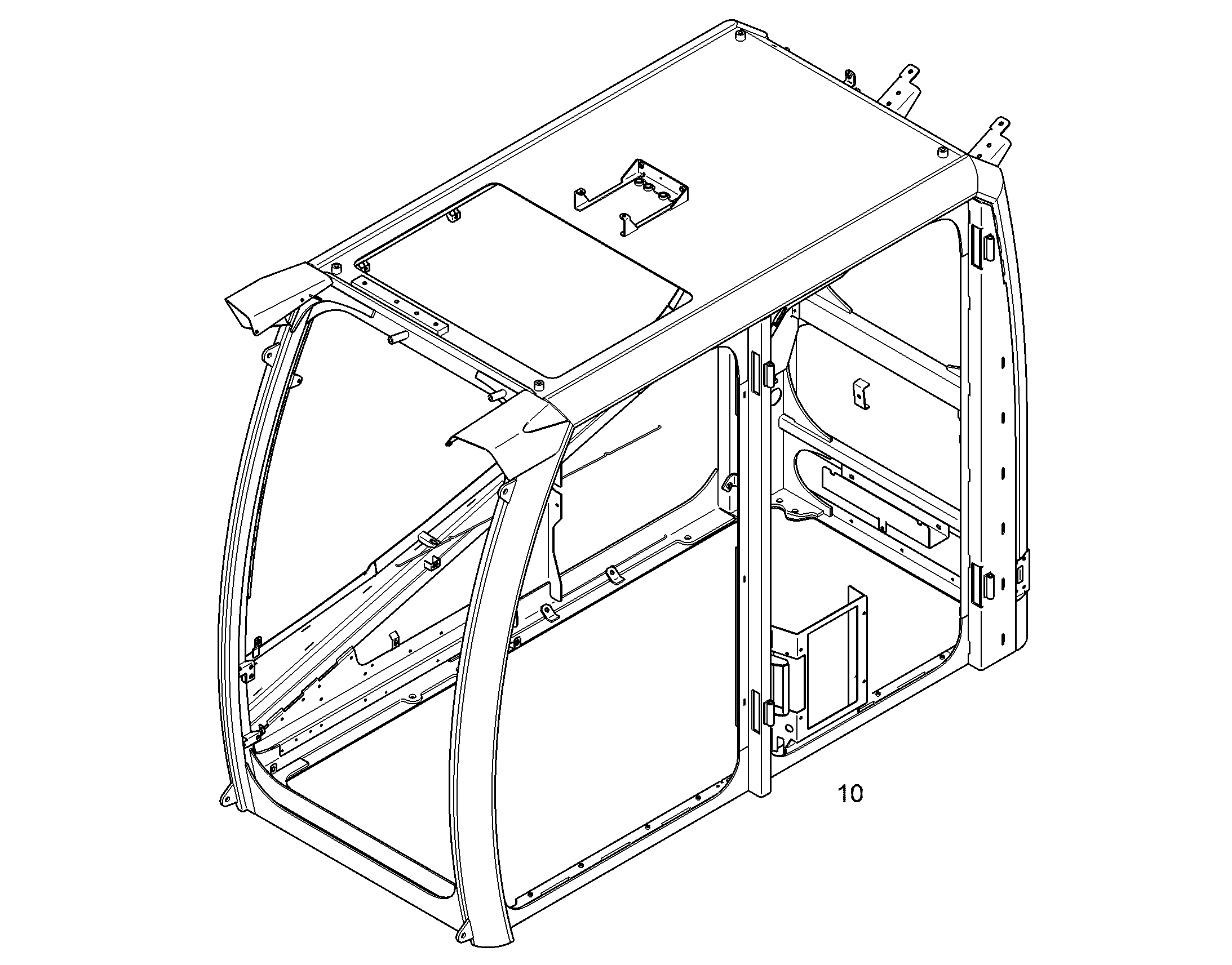 ROPS-STRUCTURE 94070517 LIEBHERR