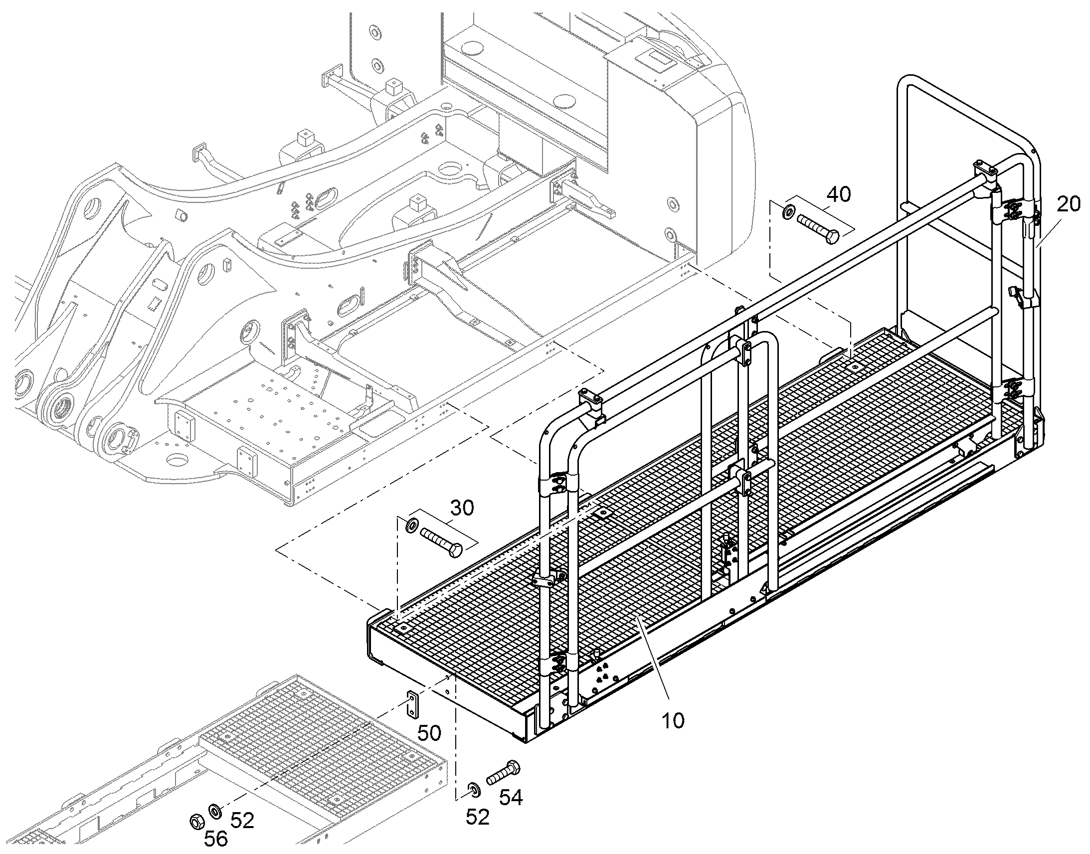 ПЛАТФОРМА 12458423 LIEBHERR