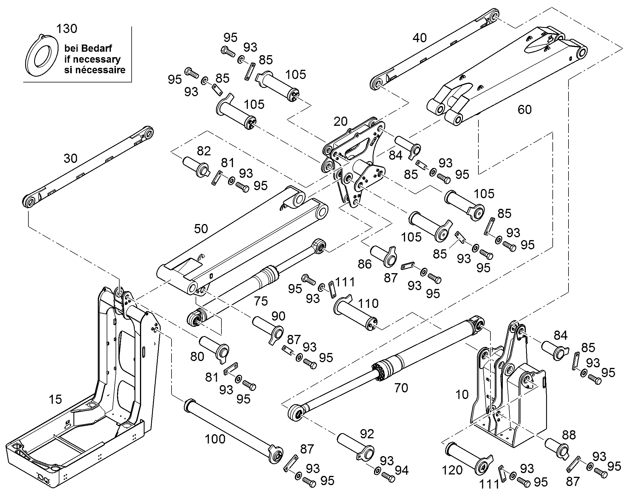 БОЛТ 80X885X875 11436062 LIEBHERR